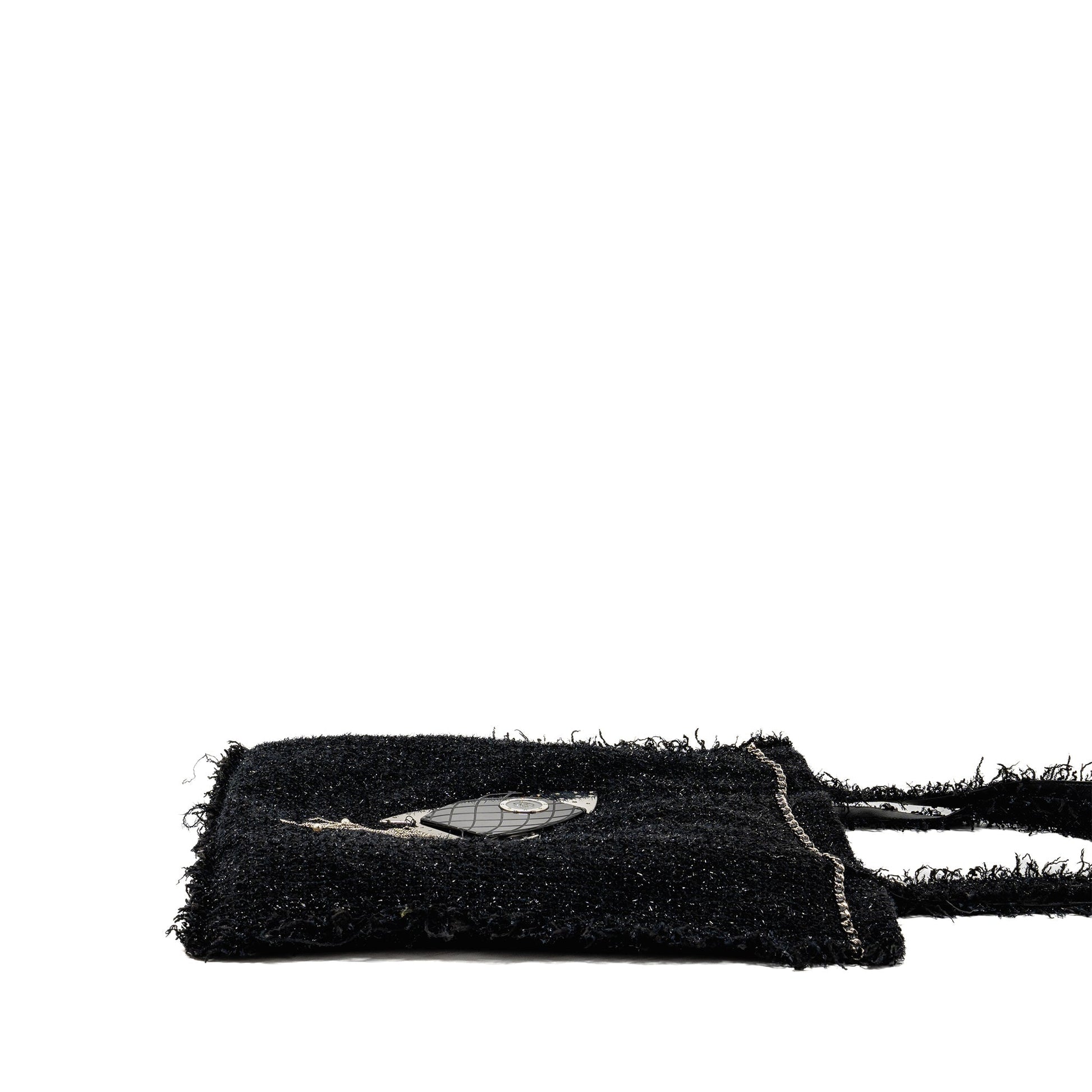 Chanel rocket tweed SHW Black Tote Bag