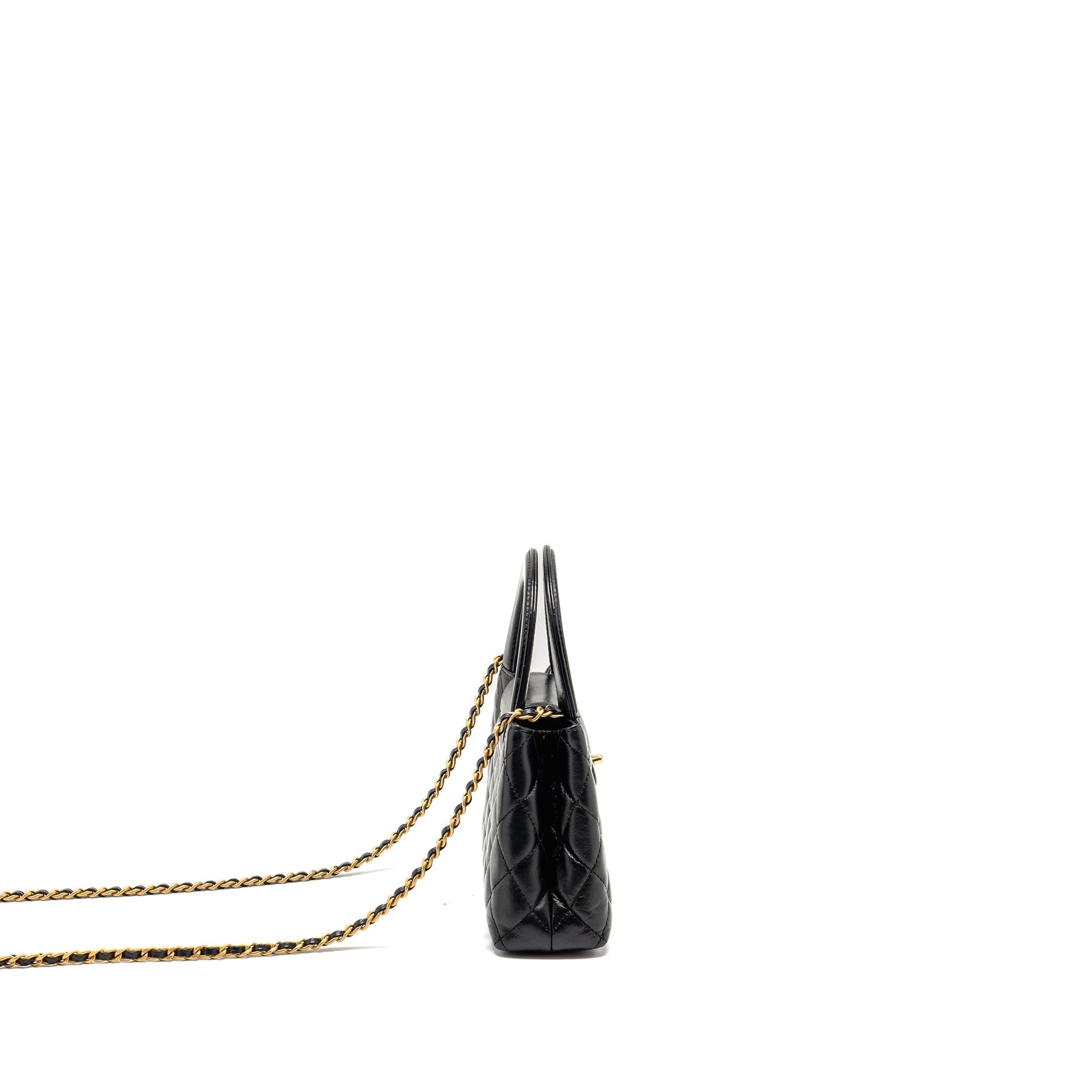 Chanel Kelly Shopping Calfskin GHW microchip Black Tote Bag Microchip 4