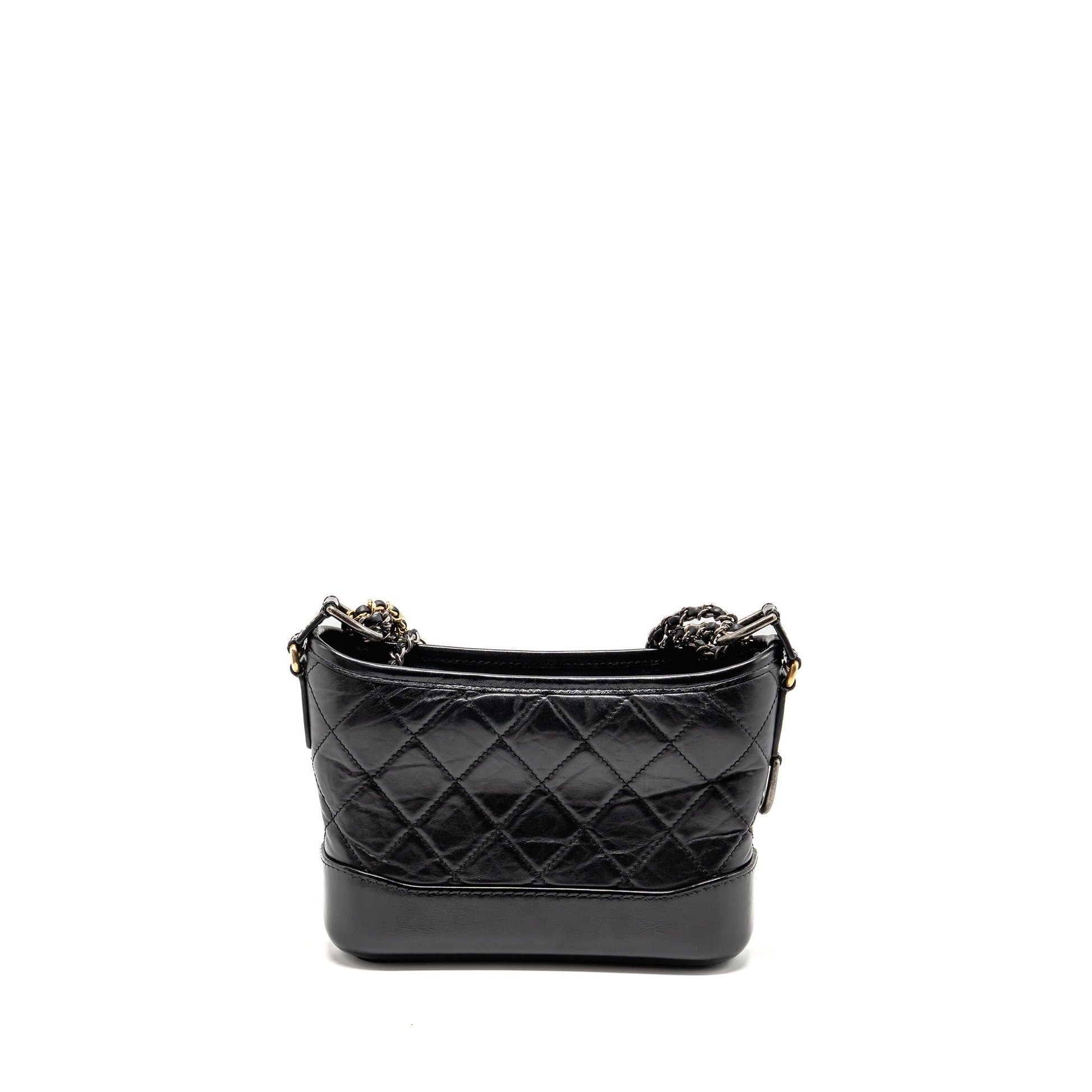 Chanel Gabrielle hobo calfskin hardware Multicolor Black Small Shoulder Bag Hardware 4