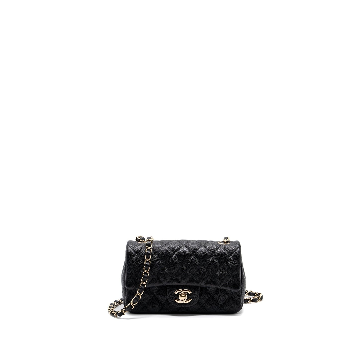 Chanel Classic Rectangular Flap Caviar GHW Black Shoulder Bag