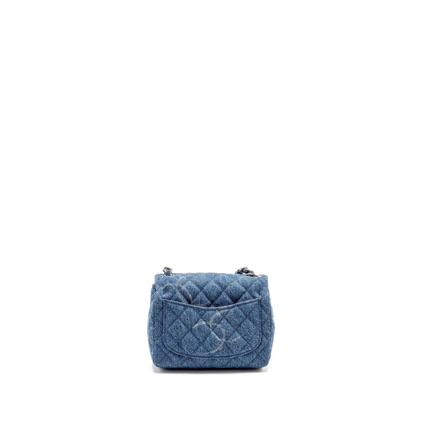 Chanel Square flap denim SHW Blue Shoulder Bag
