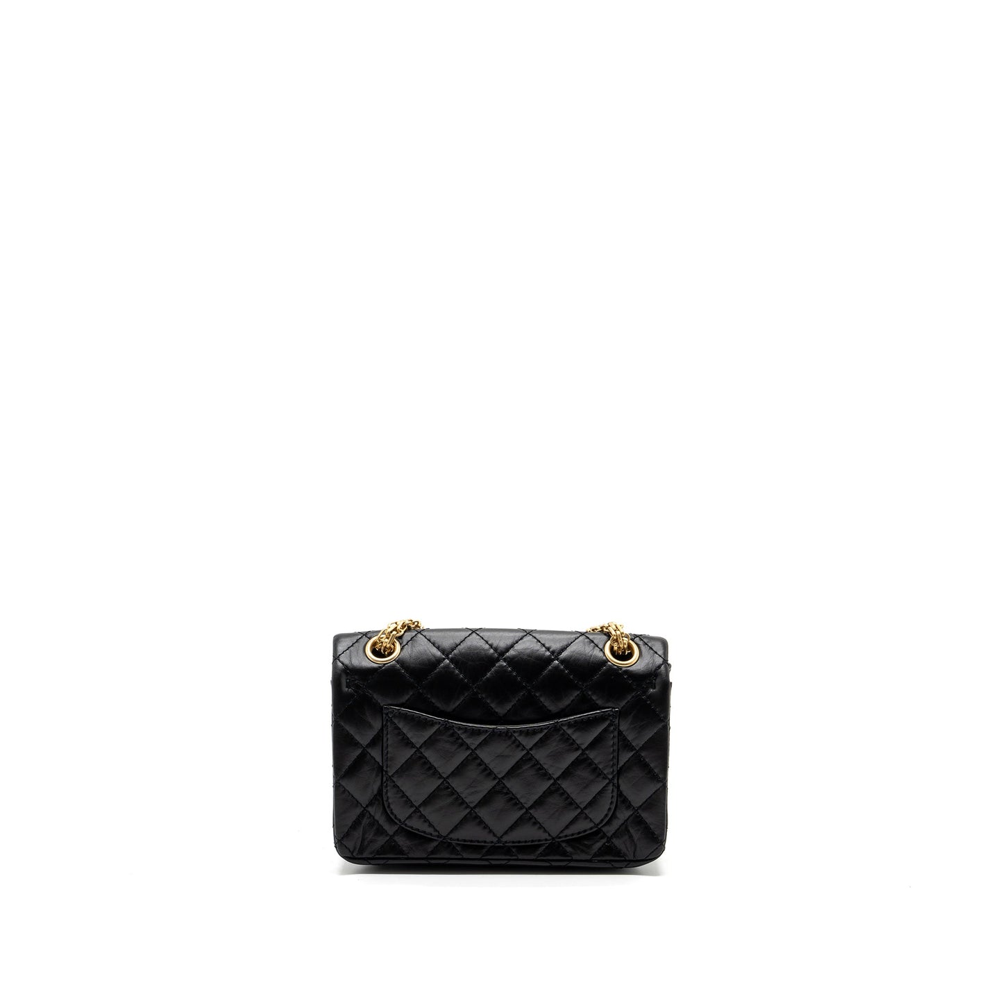 Chanel 2.55 Reissue Flap Aged Calfskin GHW Black Shoulder Bag Microchip 2