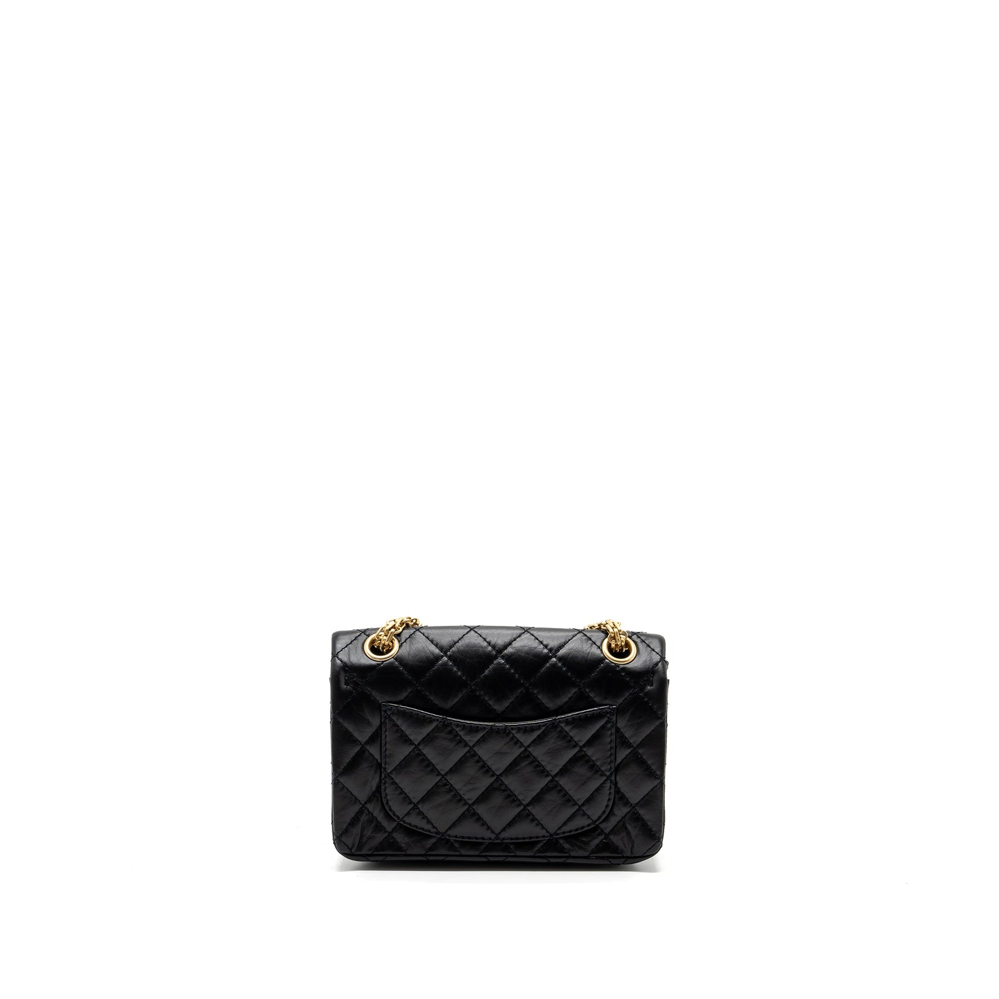 Chanel 2.55 Reissue Flap Aged Calfskin GHW Black Shoulder Bag Microchip 2