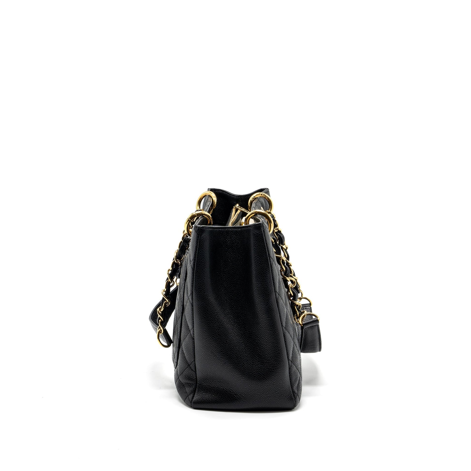 Chanel grand shopping caviar GHW Black Tote Bag Ghw 8