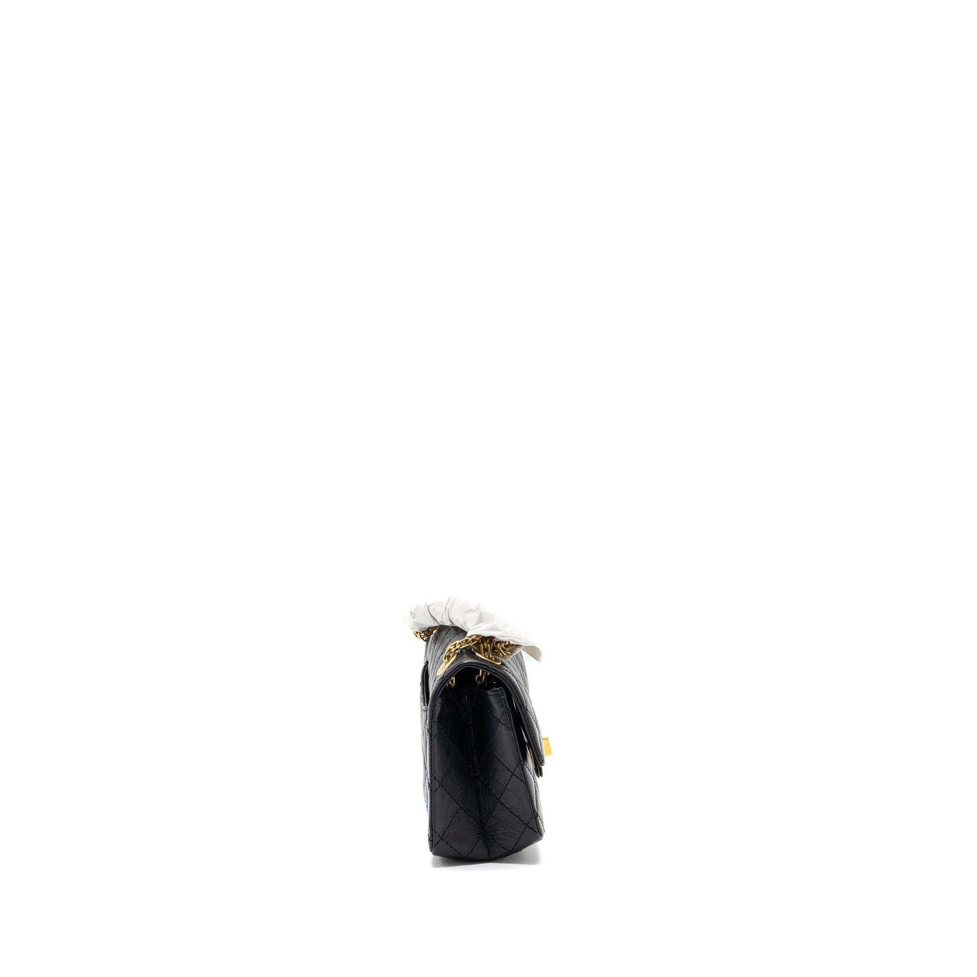 Chanel 2.55 Reissue Flap Aged Calfskin GHW Black Shoulder Bag Microchip 1