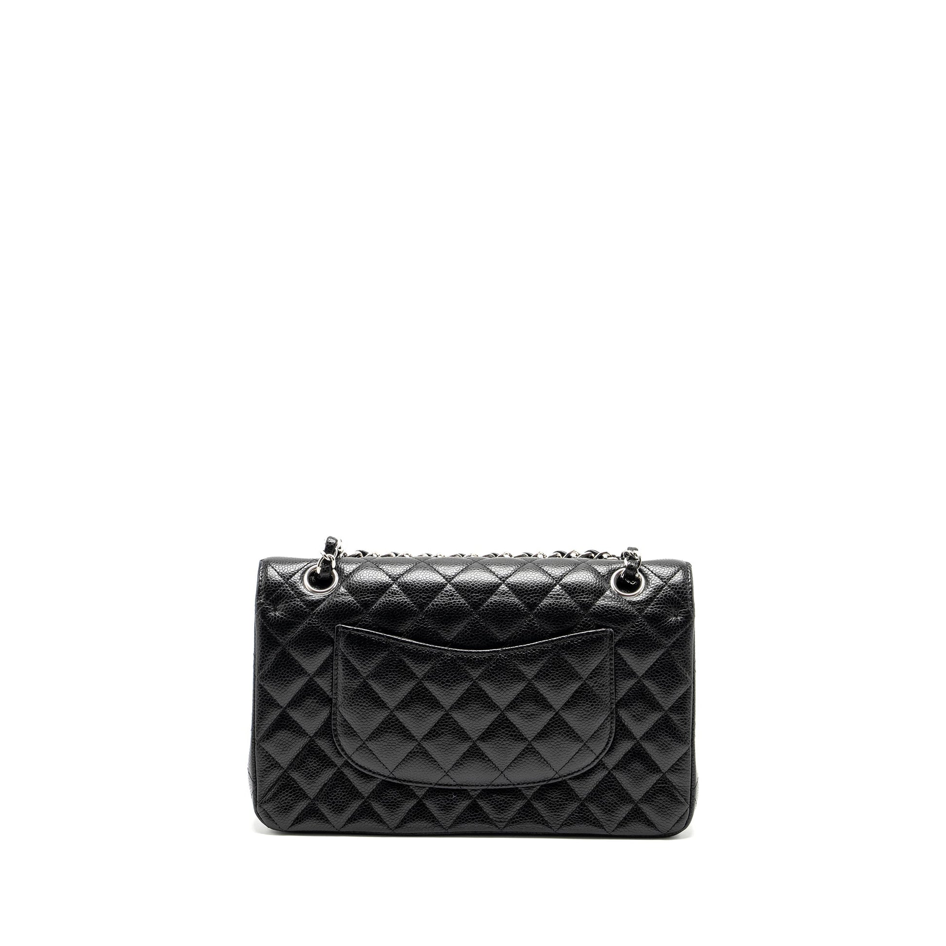 Chanel Classic Double Flap Caviar SHW microchip Black Shoulder Bag