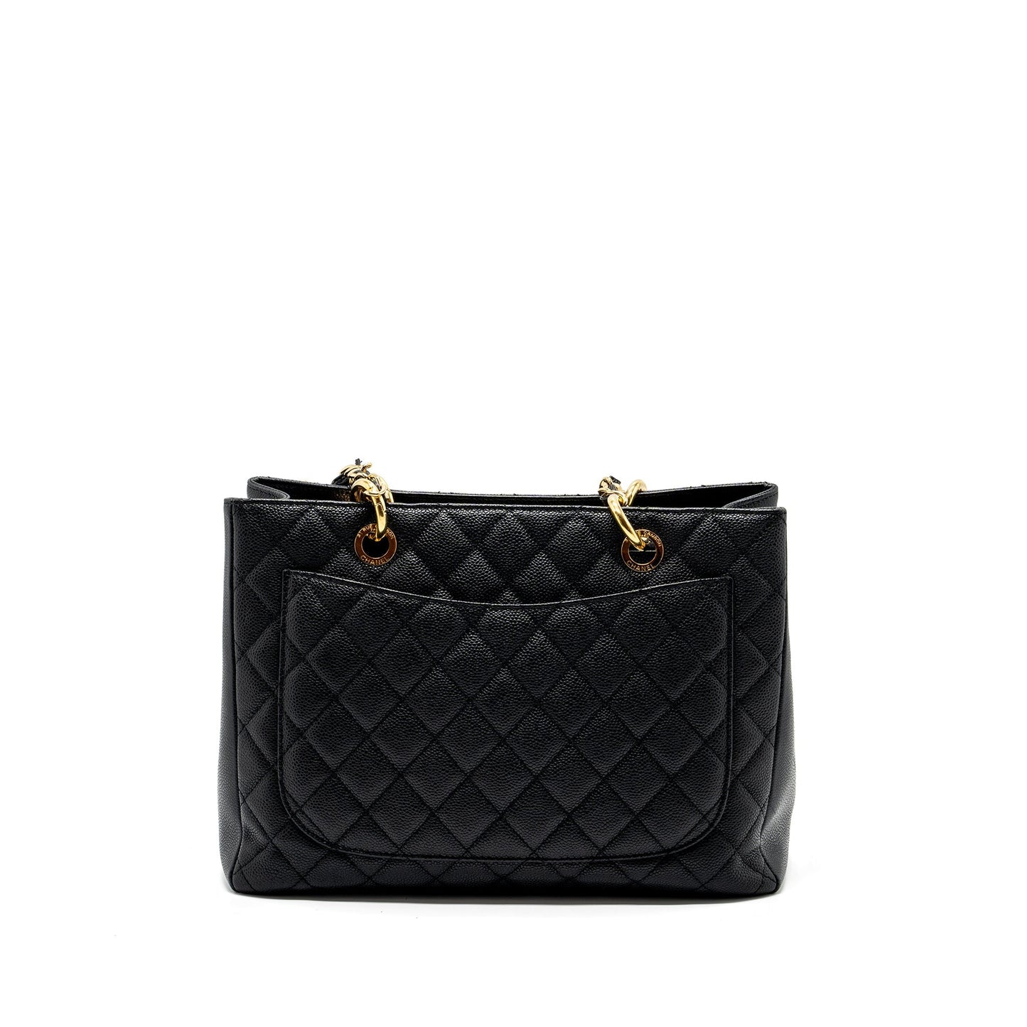 Chanel grand shopping caviar GHW Black Tote Bag Ghw 8