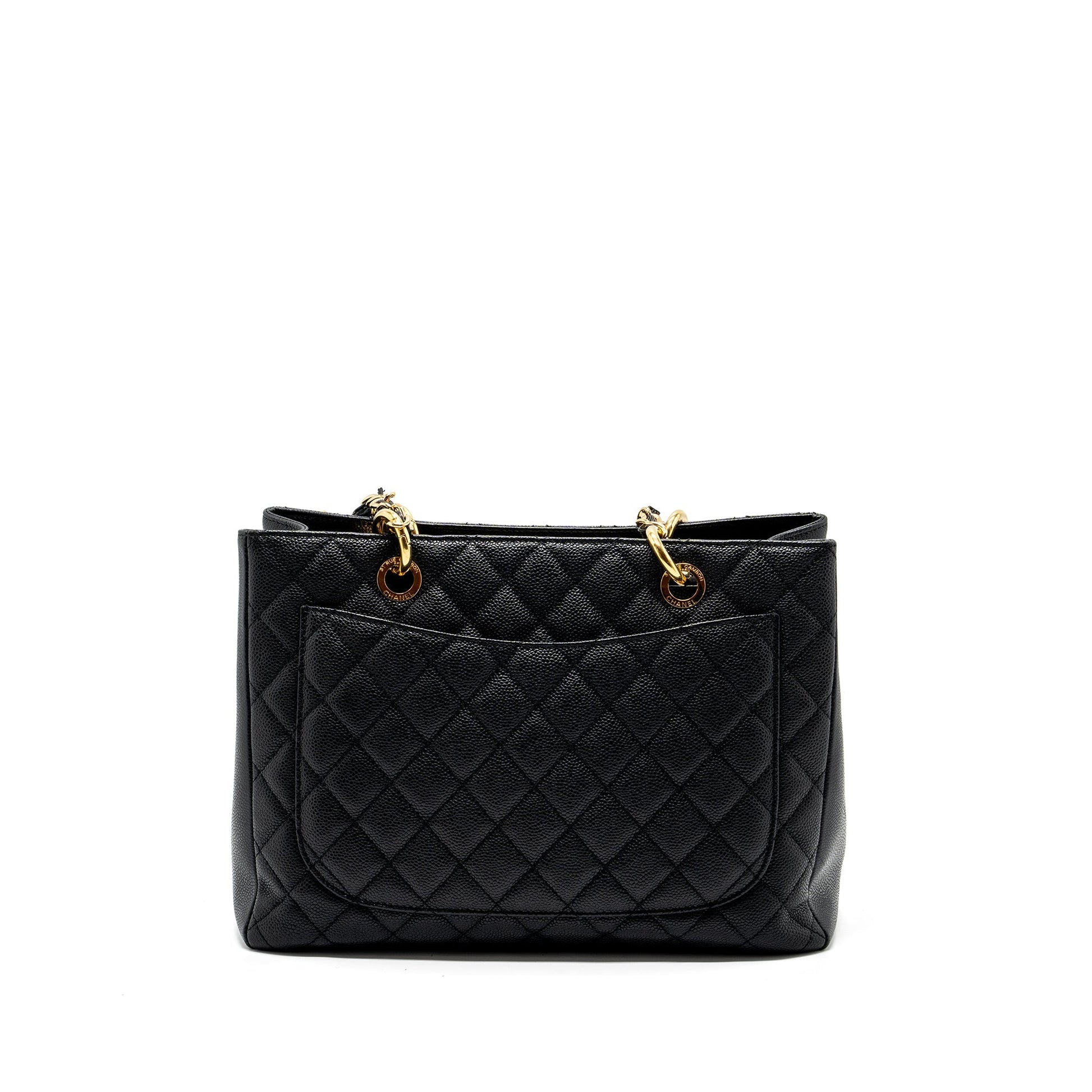 Chanel grand shopping caviar GHW Black Tote Bag Ghw 8