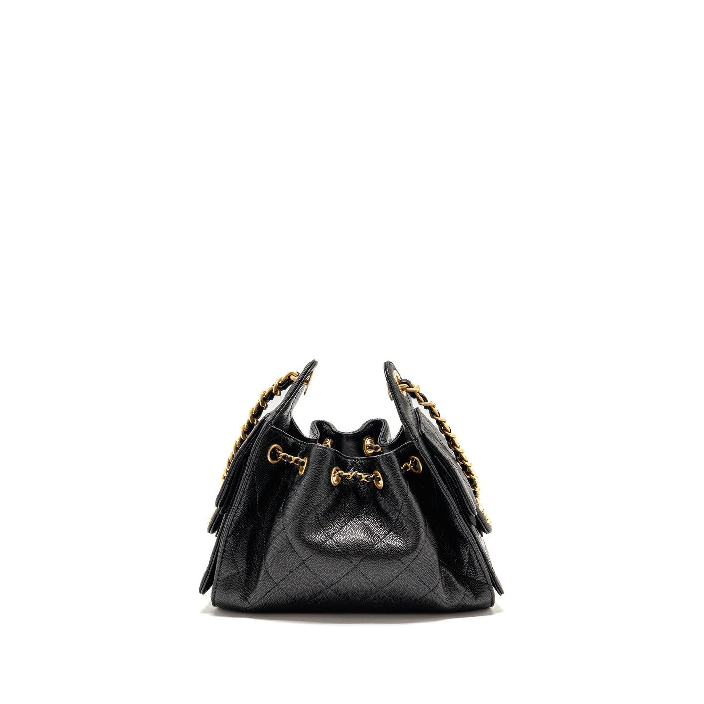 Chanel 25 caviar GHW Microchip Black Mini Bag Ghw Microchip