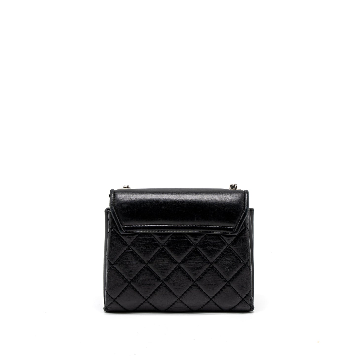 Chanel Giant CC Logo Calfskin Navy SHW Handbag