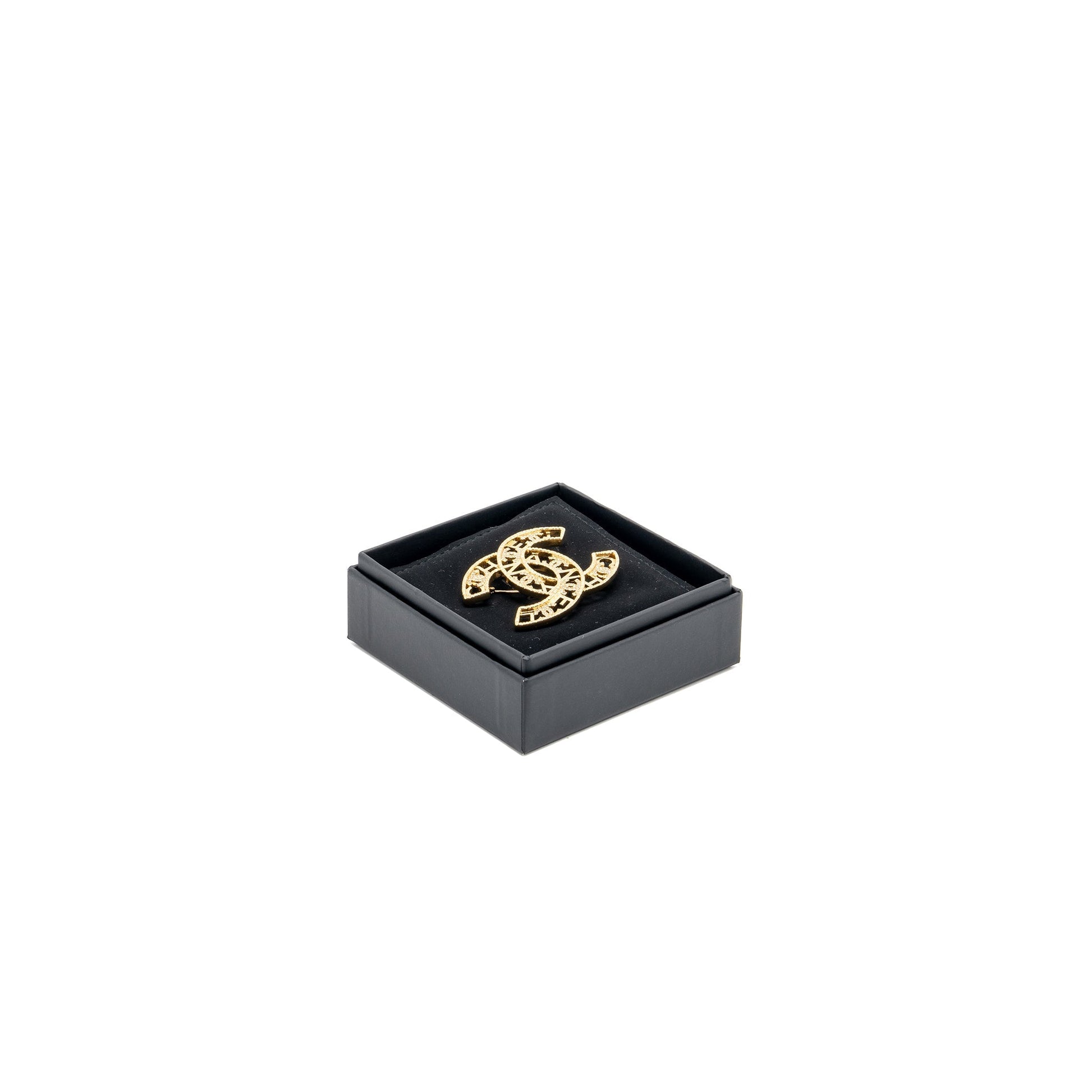 Chanel Letter & CC Logo Crystal Brooch Handbag