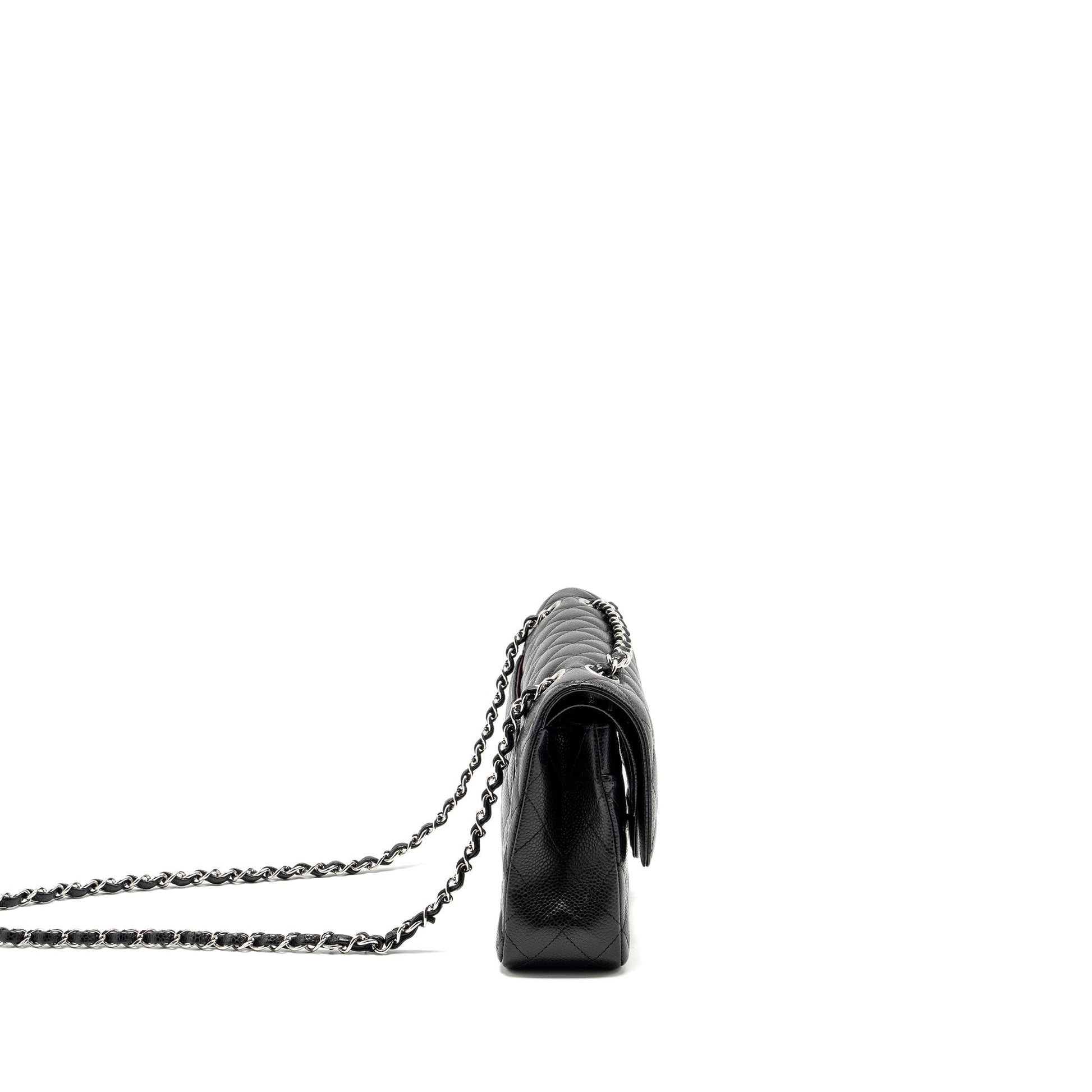 Chanel Classic Double Flap Caviar SHW microchip Black Shoulder Bag