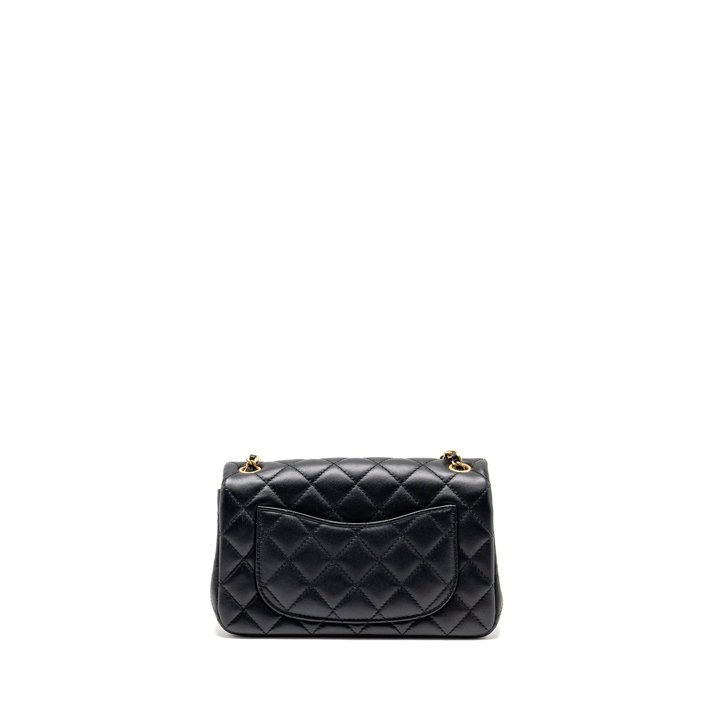 Chanel Pearl Crush rectangular flap lambskin GHW Black Shoulder Bag Microchip 3