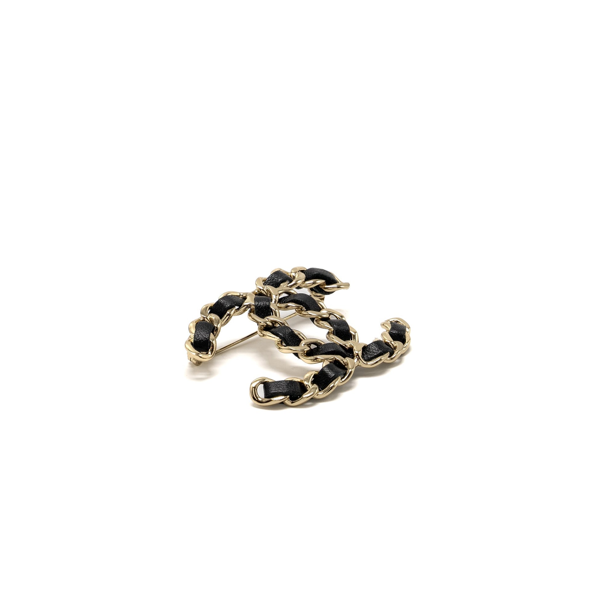 Chanel CC Logo Brooch LGHW Leather Handbag Lghw 1
