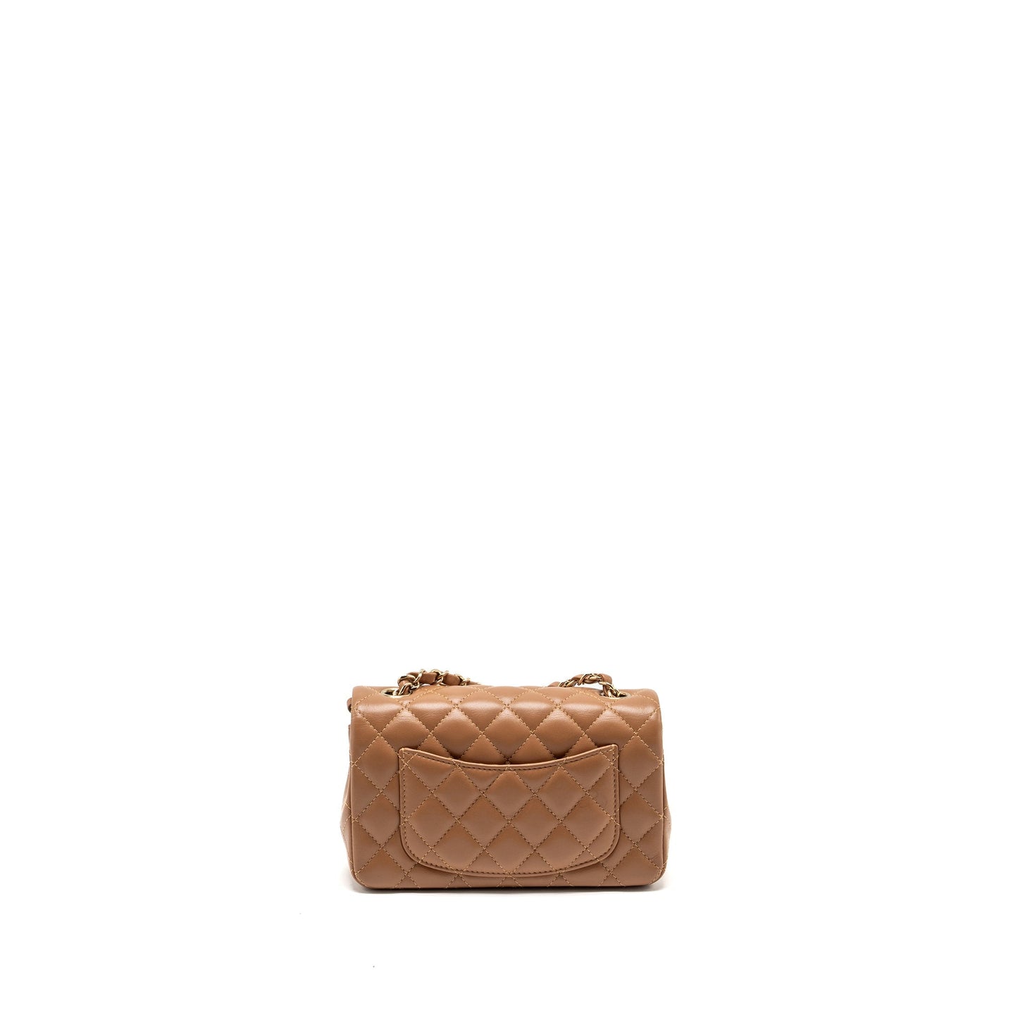 Chanel 22s Rectangular Flap Lambskin Caramel LGHW Shoulder Bag