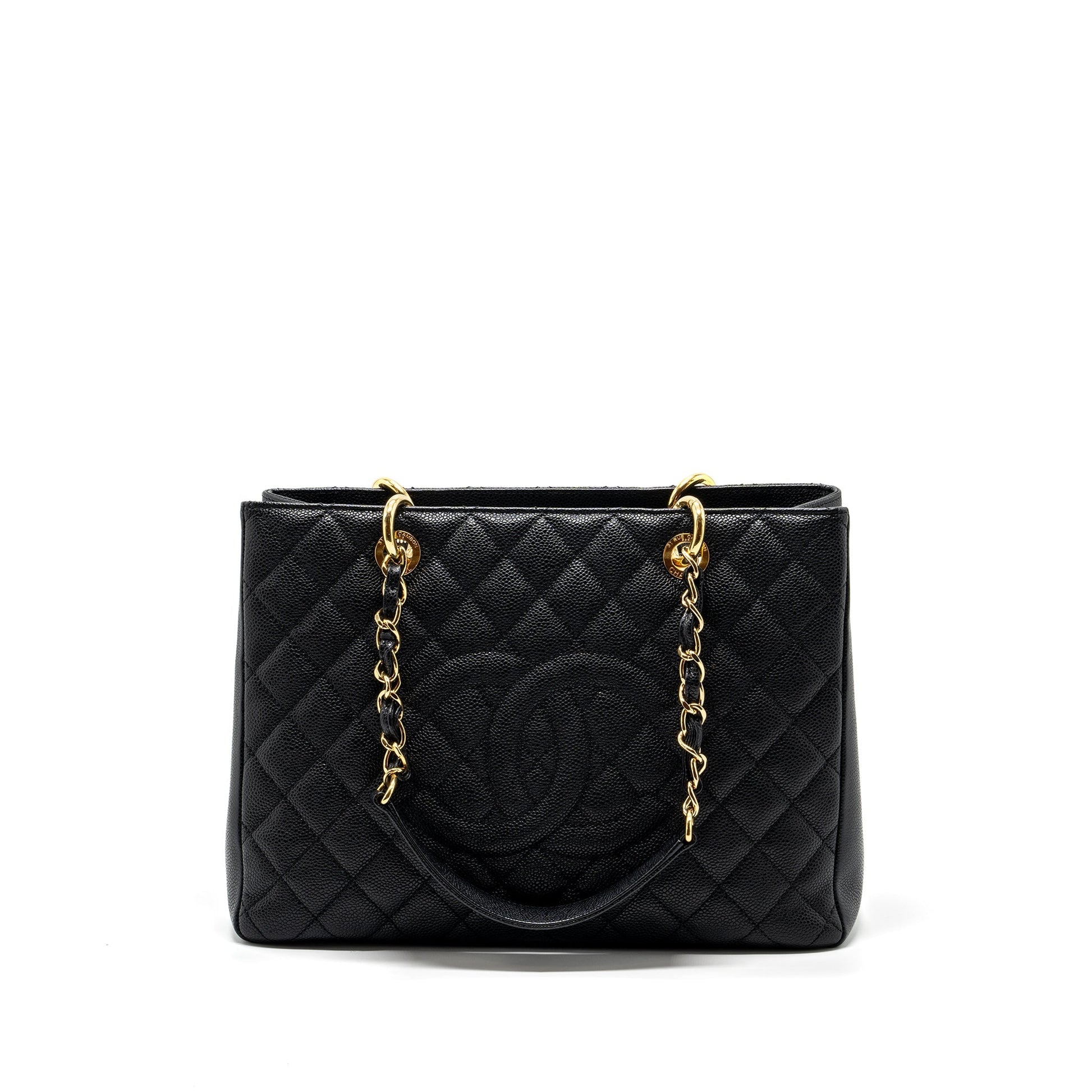 Chanel grand shopping caviar GHW Black Tote Bag Ghw 8