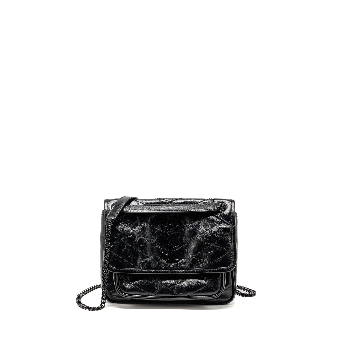 YSL Saint Laurent Baby Niki Purse Calfskin So Travel Bag Black