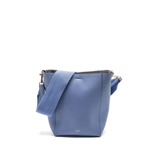 Celine Sangle Purse Calfskin Light Purple Handbag Bucket Bucket Bag