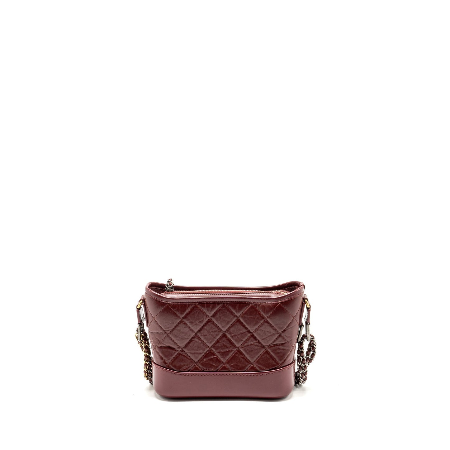 Chanel Gabrielle Hobo Calfskin Hardware Multicolour Red Small Shoulder Bag