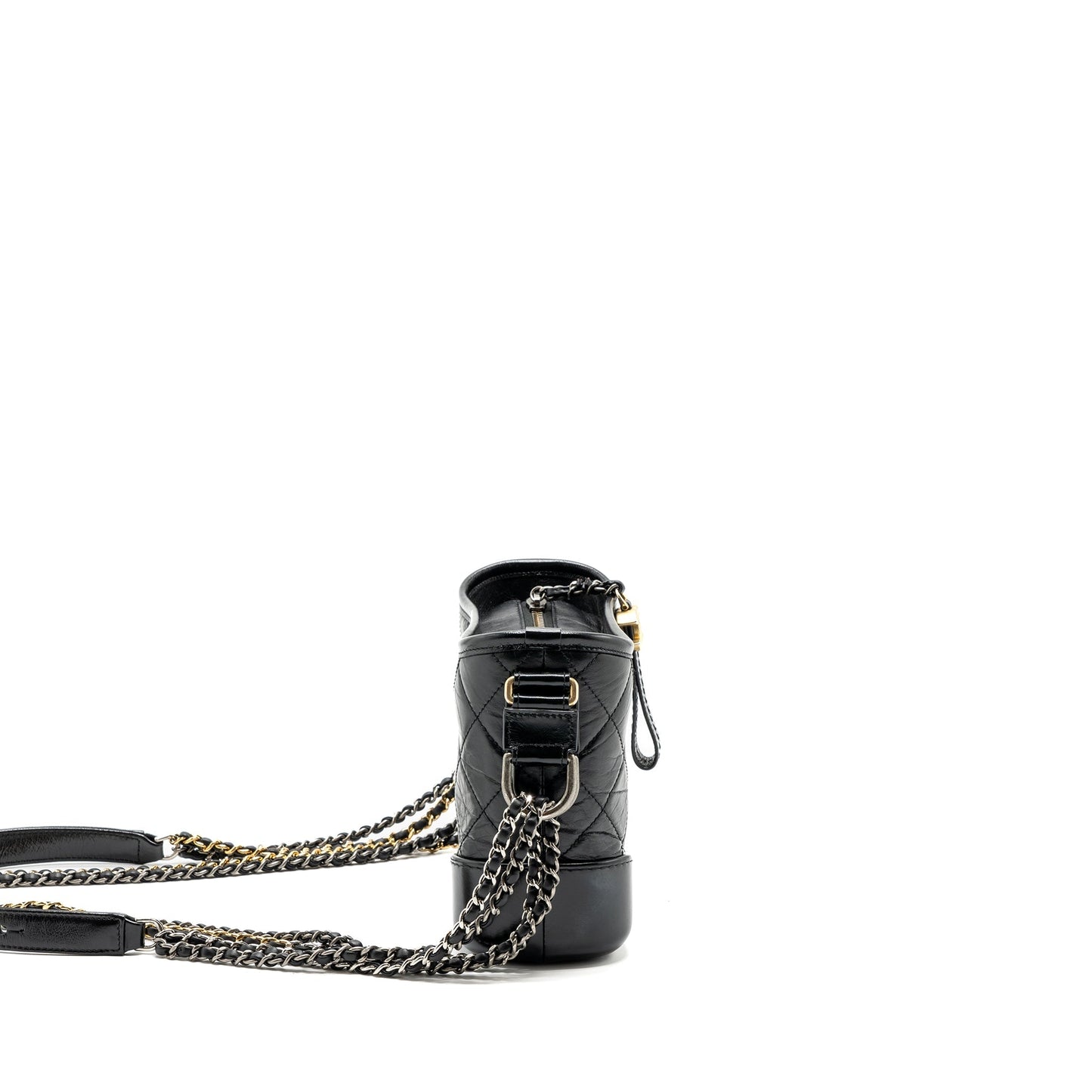 Chanel Gabrielle hobo calfskin hardware Multicolor Multicolour Black Small Shoulder Bag Hardware 2