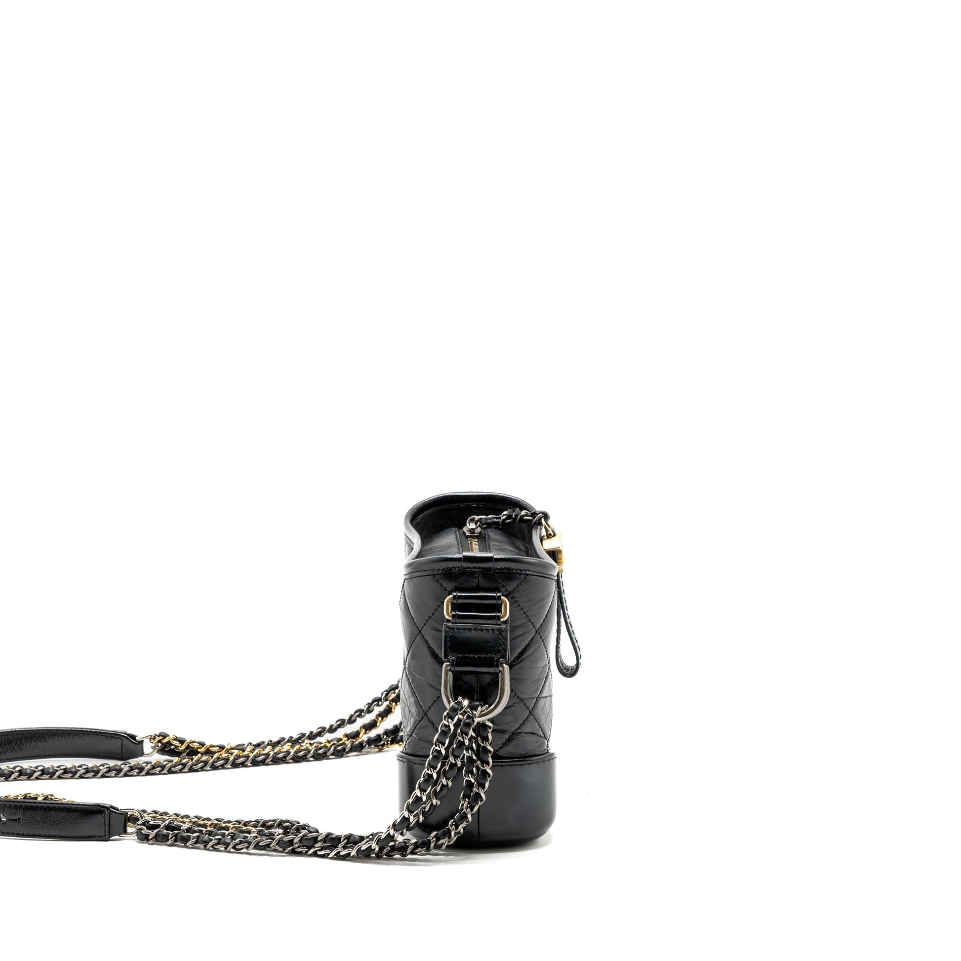 Chanel Gabrielle hobo calfskin hardware Multicolor Multicolour Black Small Shoulder Bag Hardware 2