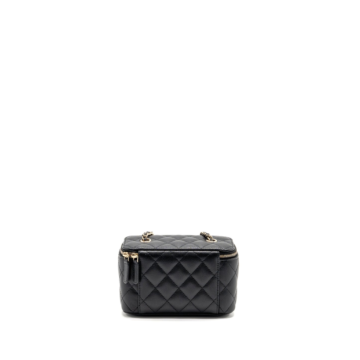 Chanel Long Vanity Caviar LGHW Black Handbag 5