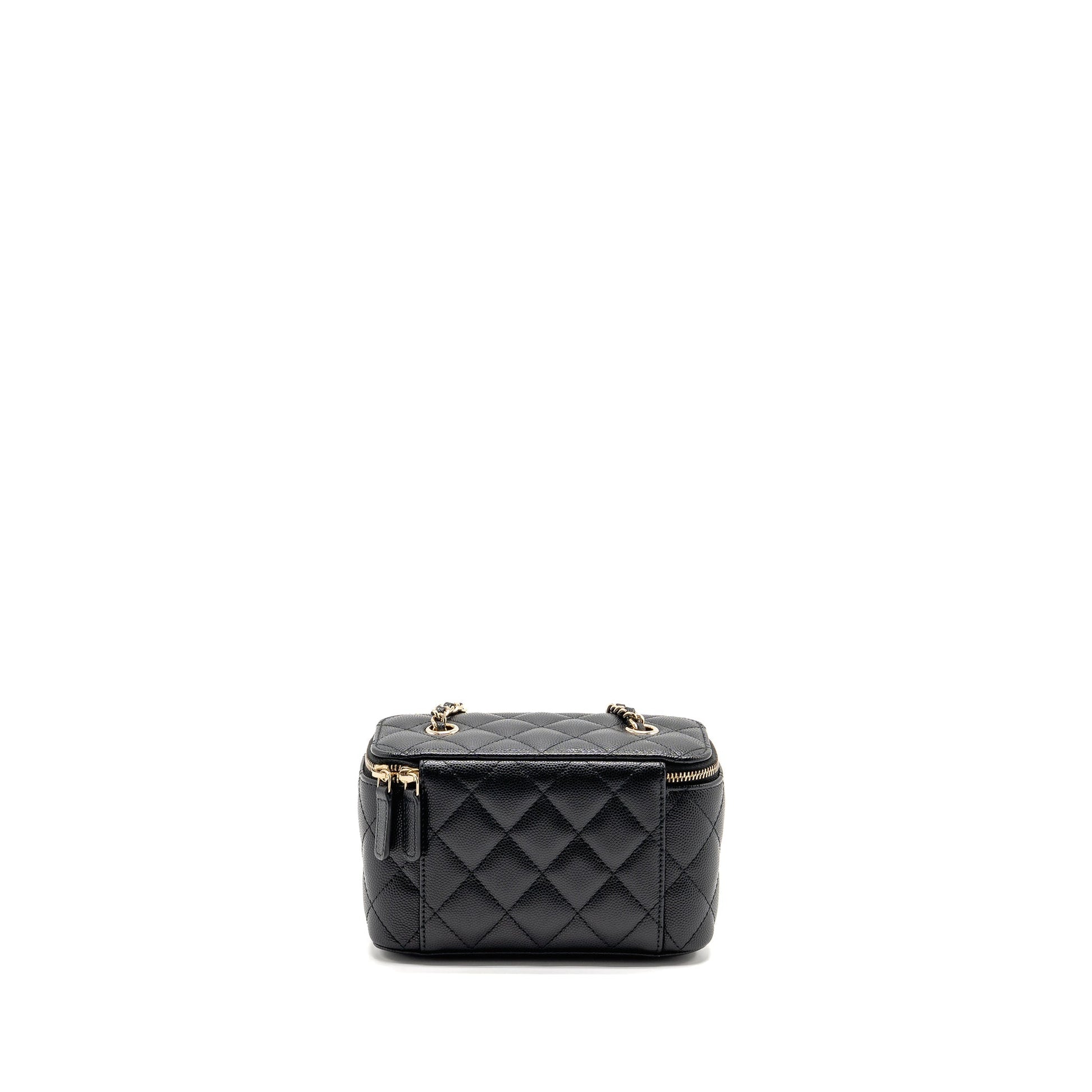 Chanel Long Vanity Caviar LGHW Black Handbag 5