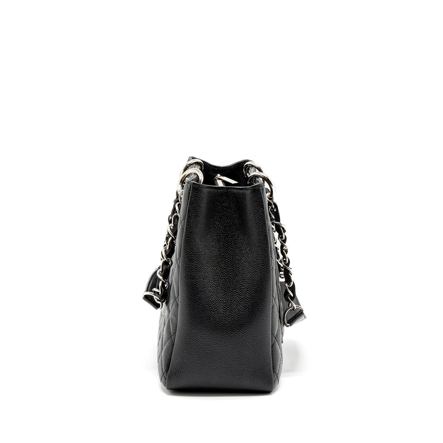 Chanel Grand Shopping GST Caviar SHW Black Tote Bag Ghw 1