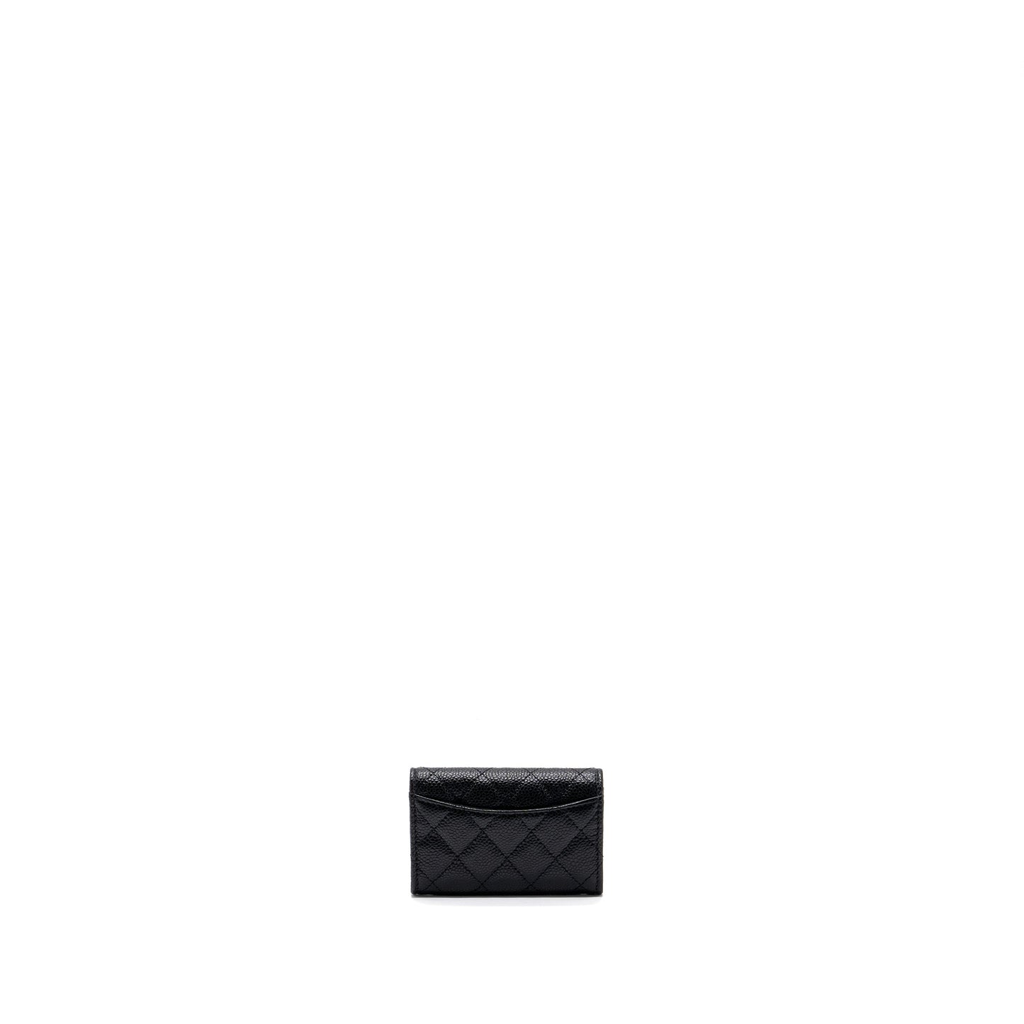 Chanel classic flap card holder caviar GHW Black Wallet Case Microchip 4