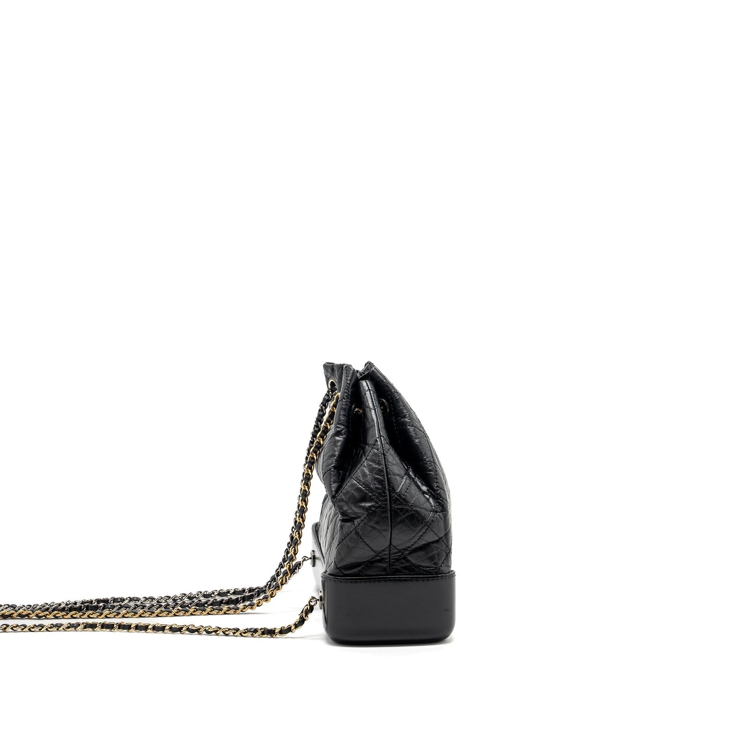 Chanel Gabrielle backpack Aged calfskin hardware Multicolor Black Small
