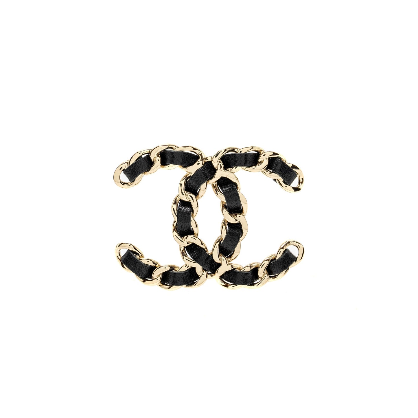 Chanel CC Logo Brooch LGHW Leather Handbag Lghw 1