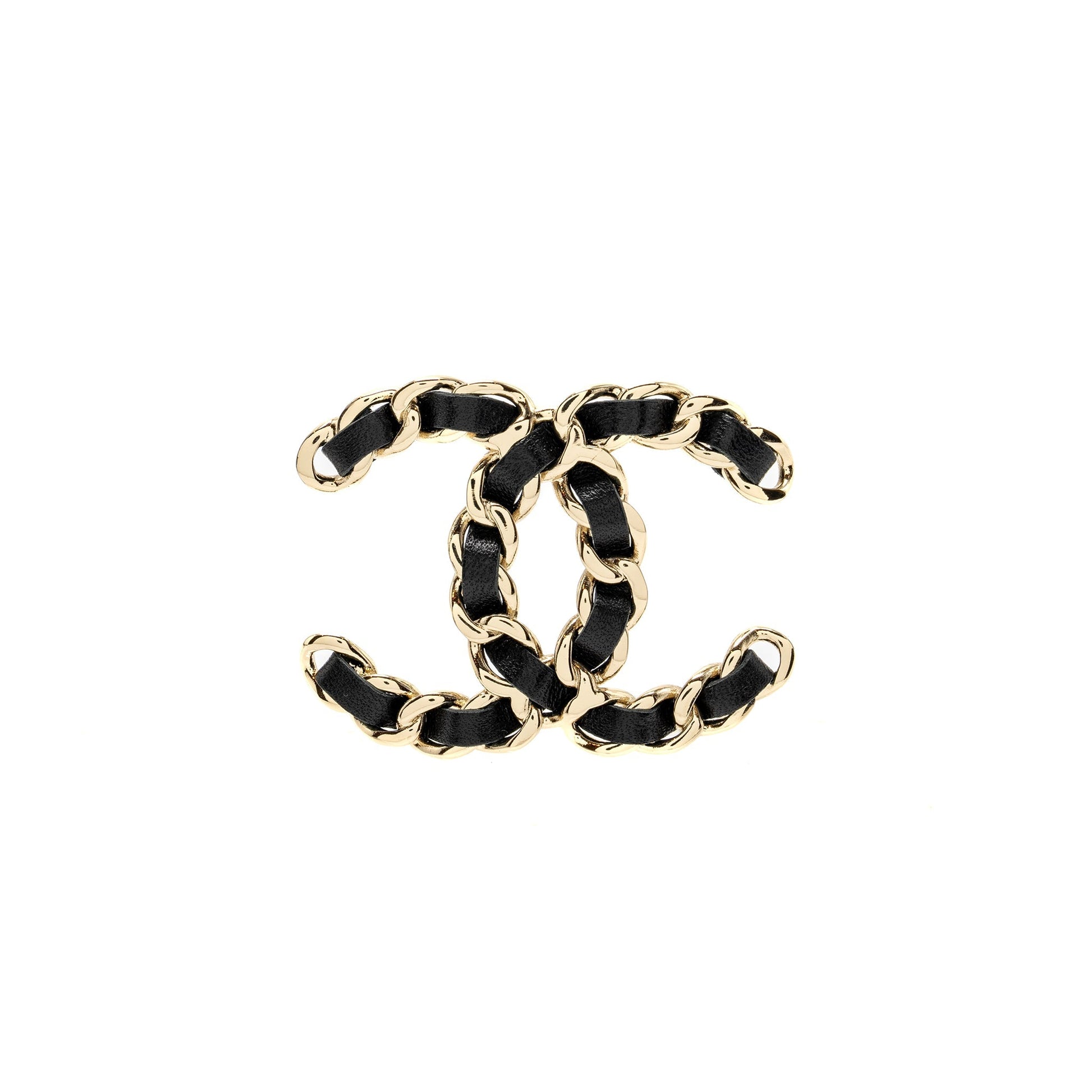 Chanel CC Logo Brooch LGHW Leather Handbag Lghw 1