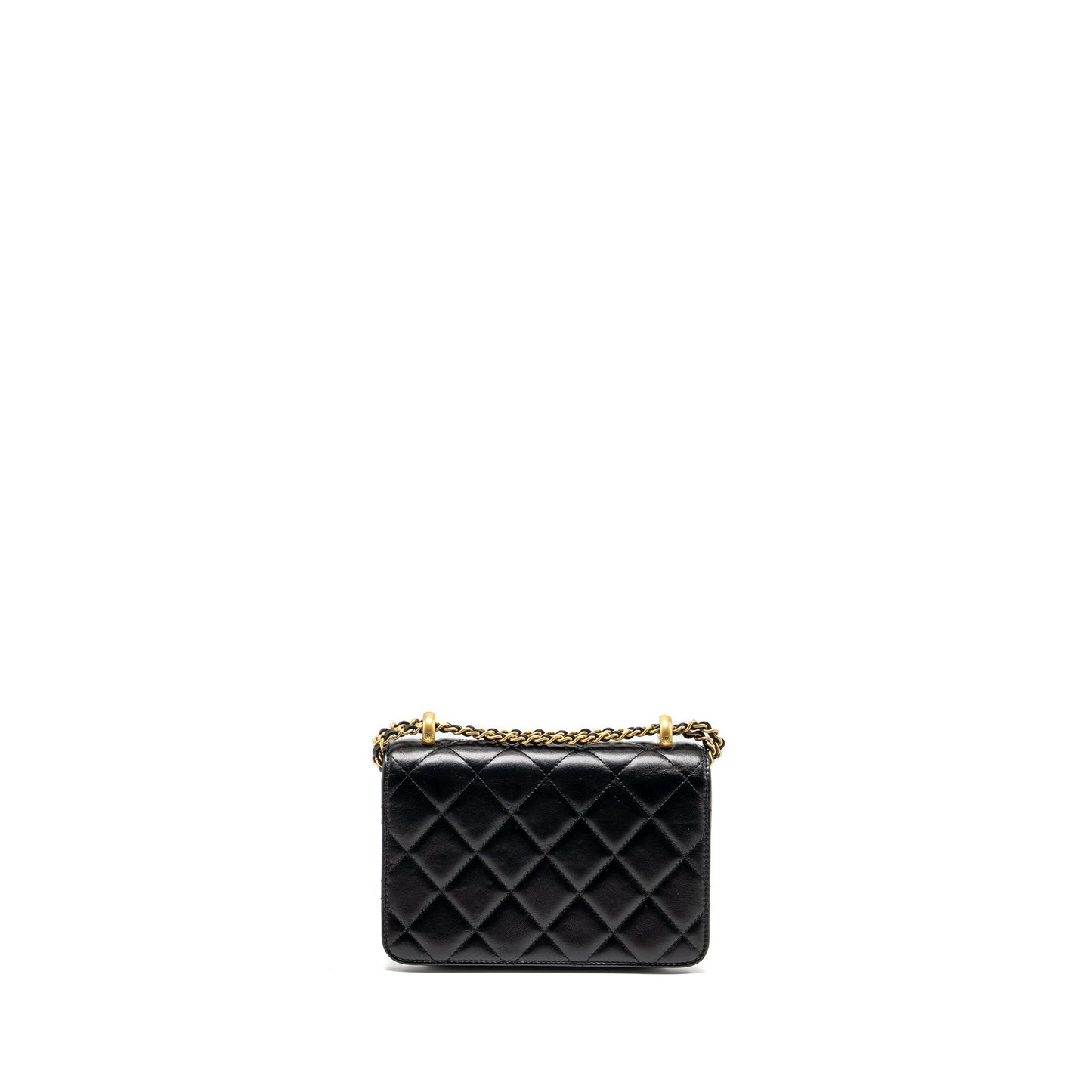 Chanel crush flap calfskin GHW microchip Black Gold Shoulder Bag