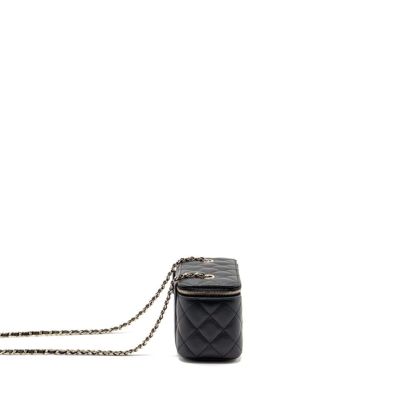 Chanel Long Vanity Caviar LGHW Black Handbag 5