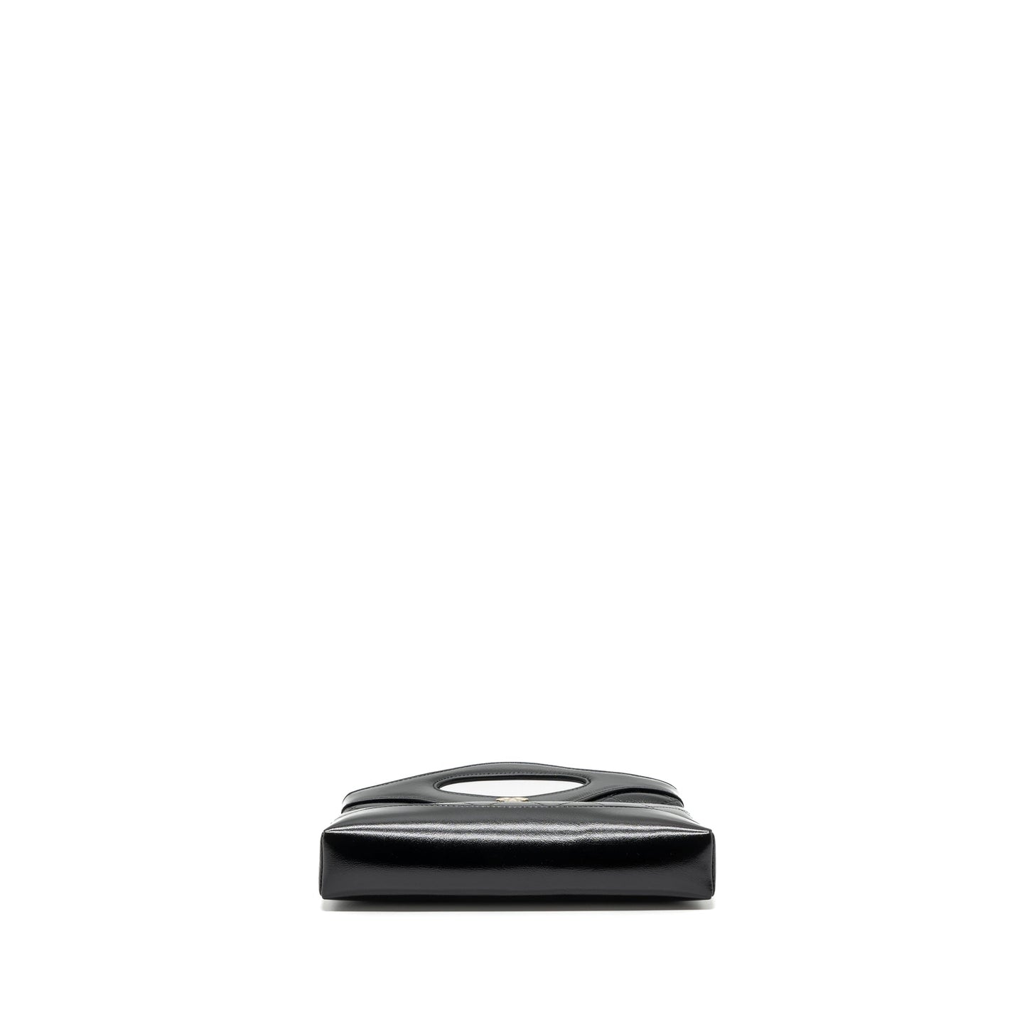 Chanel 24c 31 Shiny Calfskin LGHW Microchip Black Clutch Bag Black Lghwmicrochip