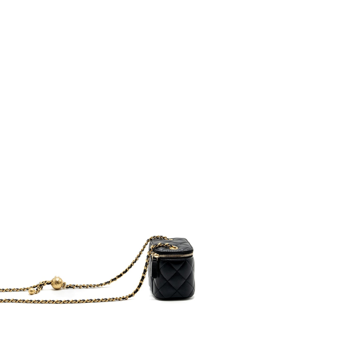 Chanel pearl crush vanity lambskin GHW Black Mini Bag 6