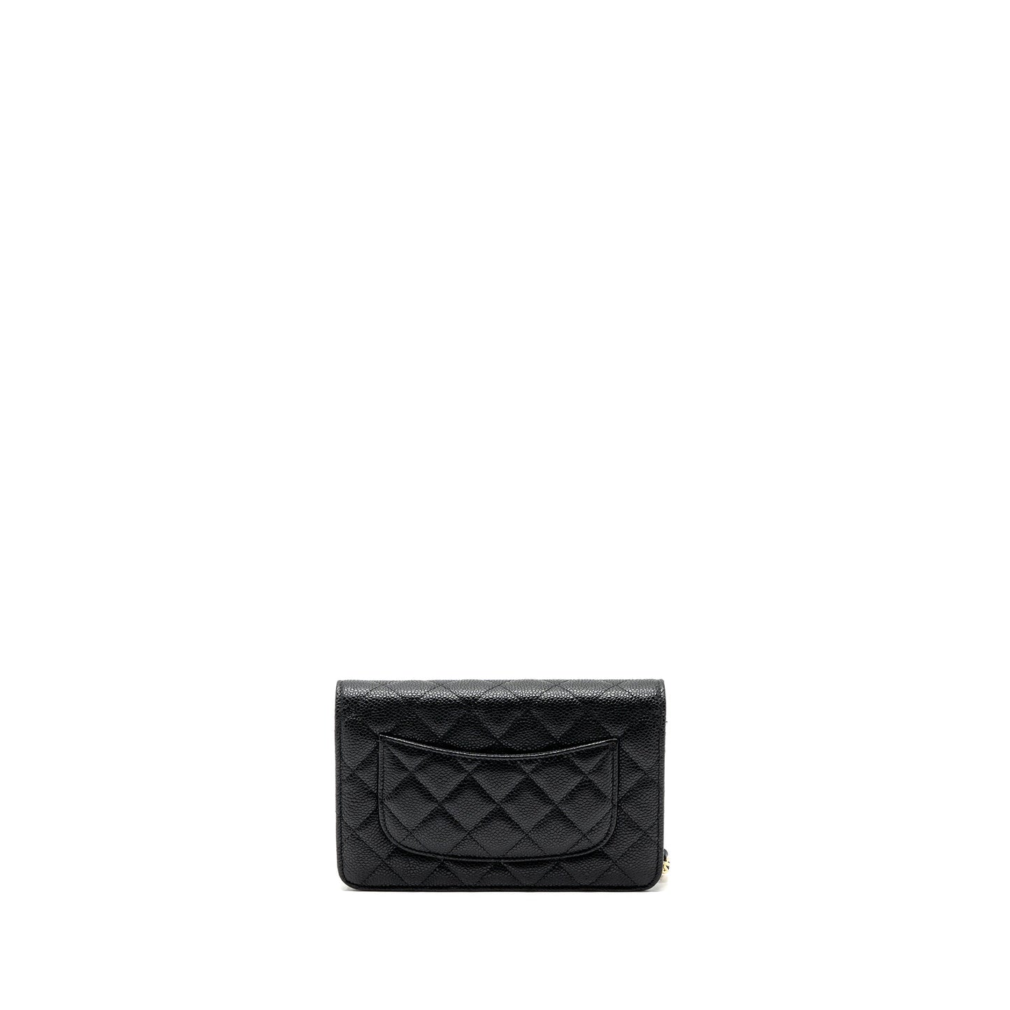 Chanel classic on caviar GHW Black Wallet Case Ghw 15