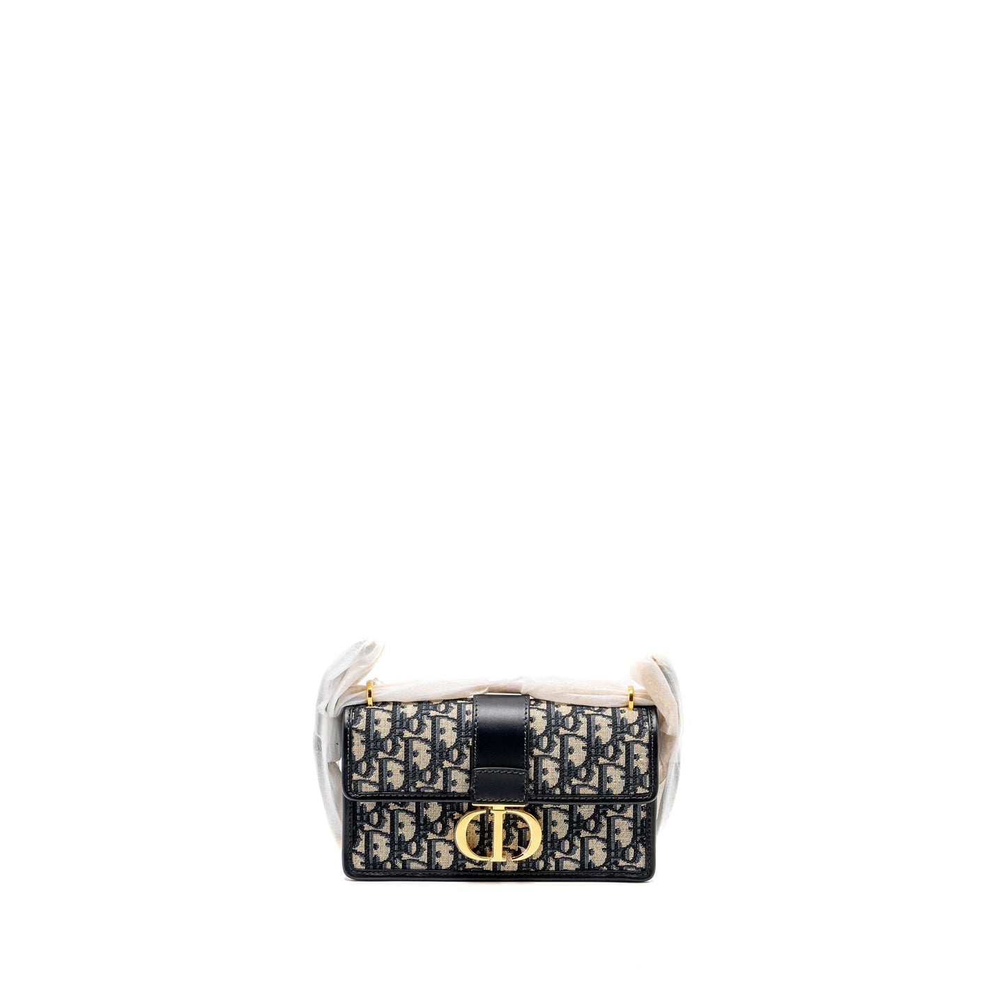 Dior Montaigne East West Purse With Oblique Jacquard Blue Chain Travel Bag