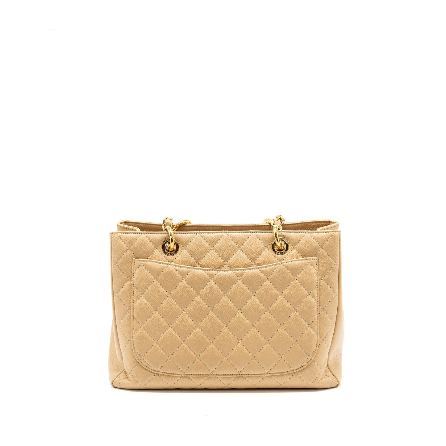 Chanel Grand Shopping Caviar GHW Beige Tote Bag
