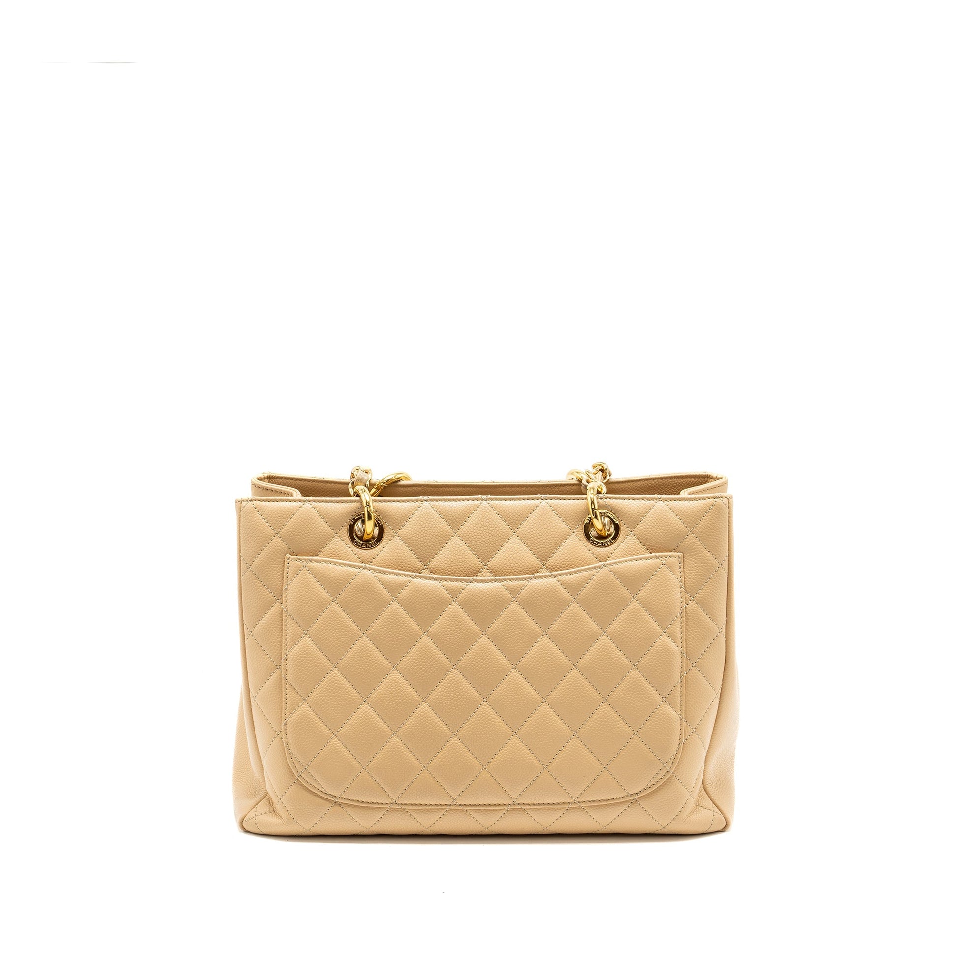Chanel Grand Shopping Caviar GHW Beige Tote Bag