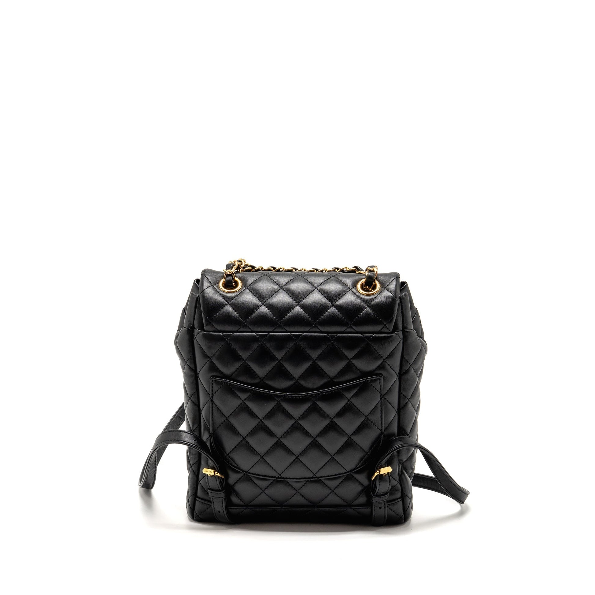 Chanel Urban Spirit Flap Backpack Lambskin GHW Black