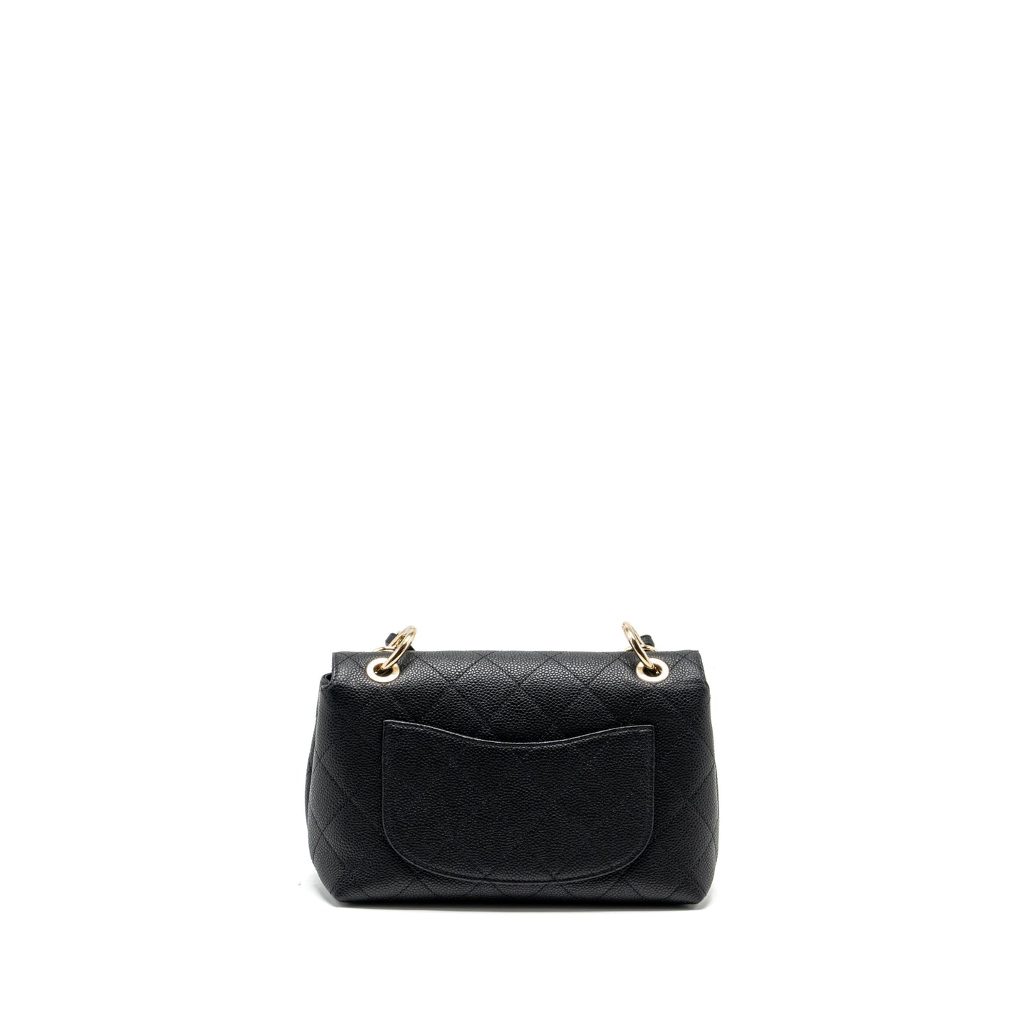 Chanel Handle Flap Quilted Calfskin LGHW Black Shoulder Bag