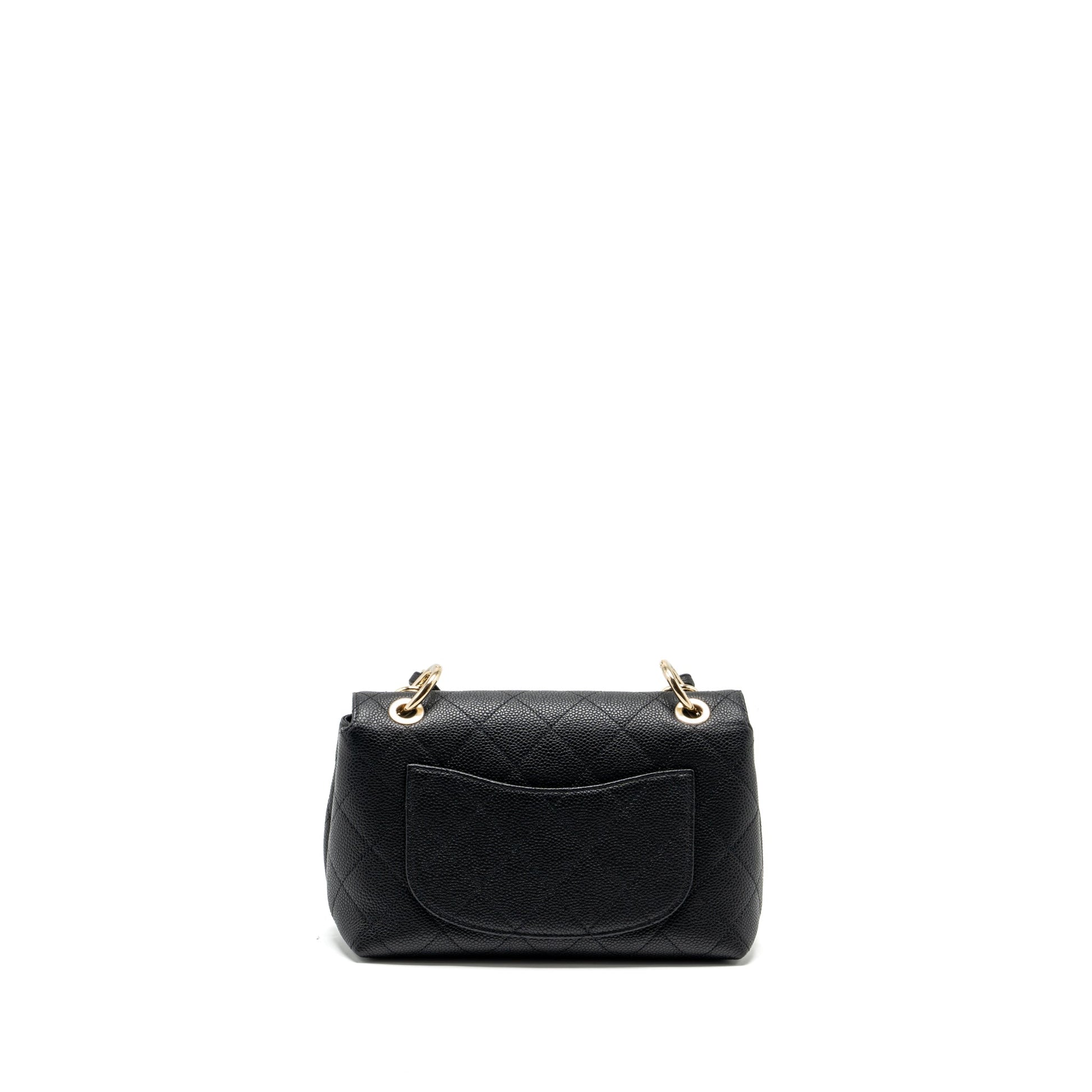 Chanel Handle Flap Quilted Calfskin LGHW Black Shoulder Bag