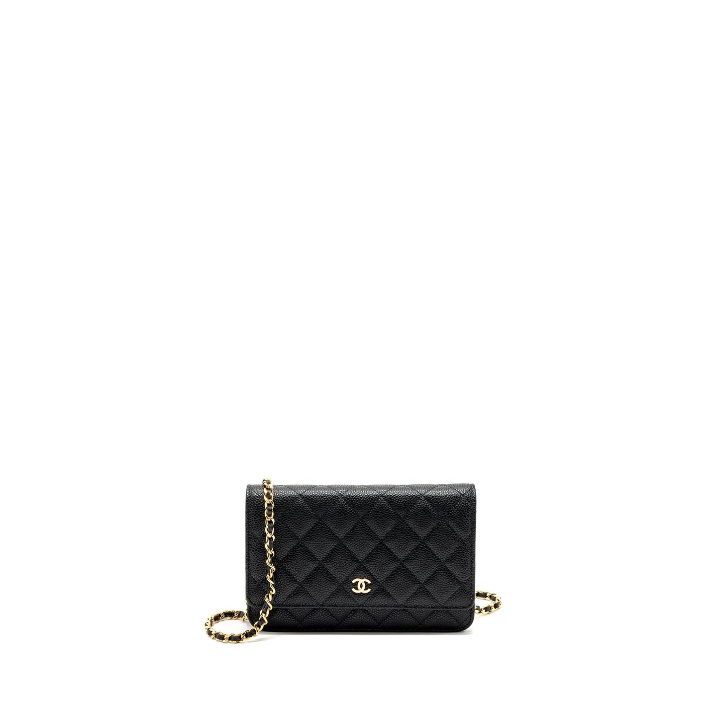 Chanel classic on caviar GHW Black Wallet Case Ghw 15