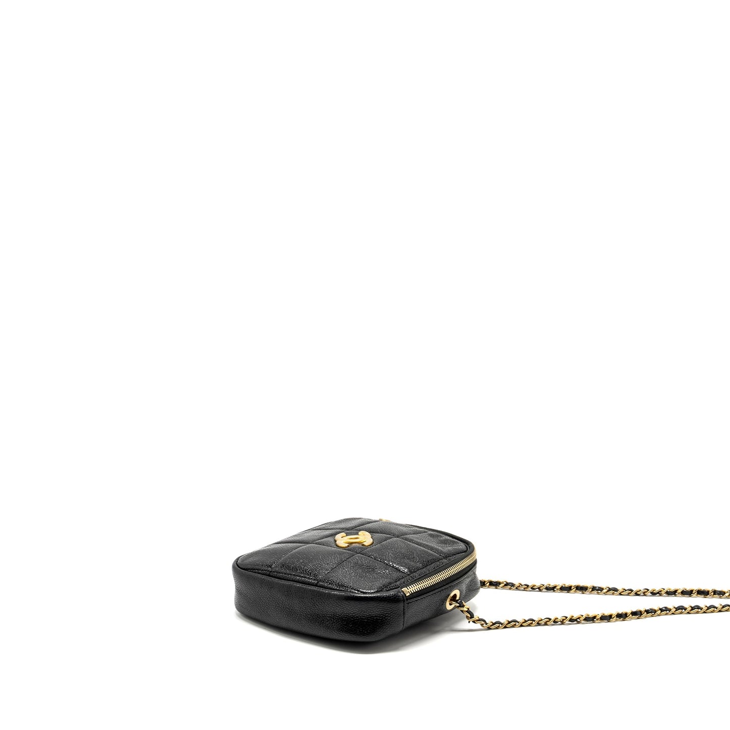 Chanel Quilted shape caviar GHW Black Handbag