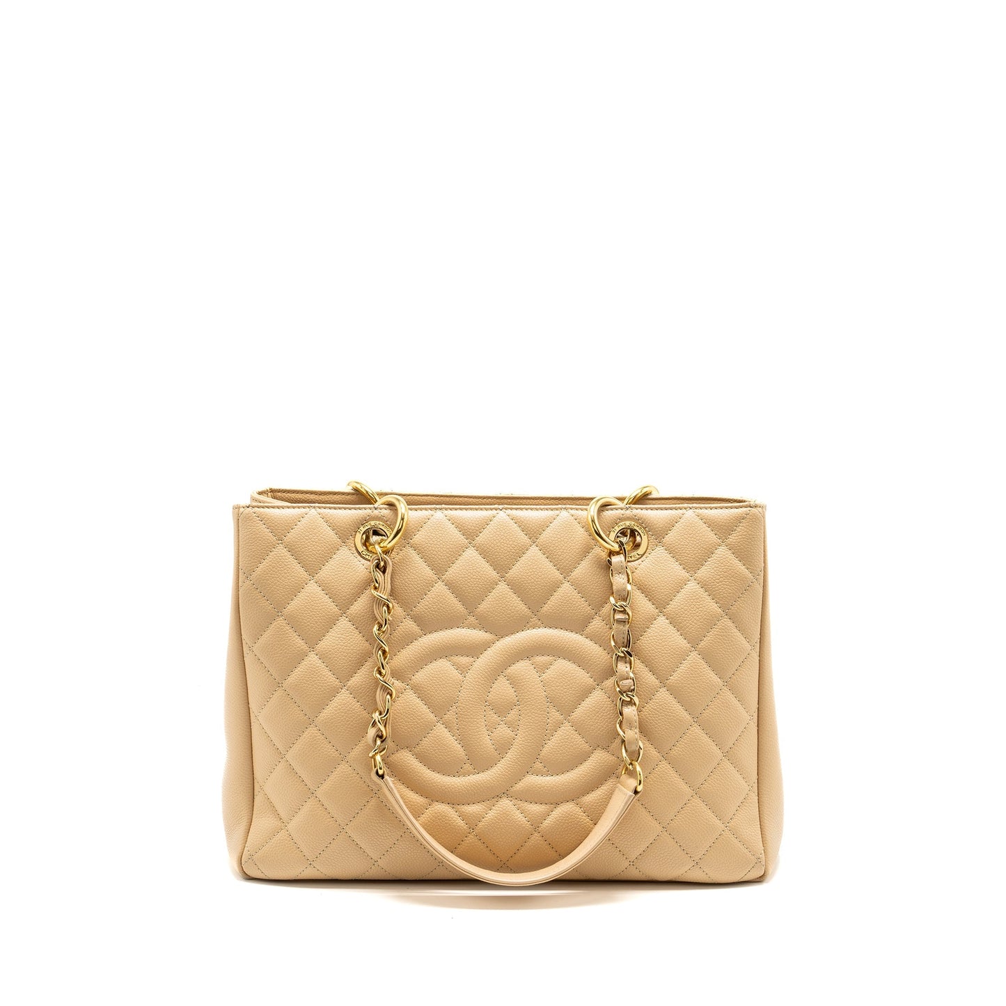 Chanel Grand Shopping Caviar GHW Beige Tote Bag