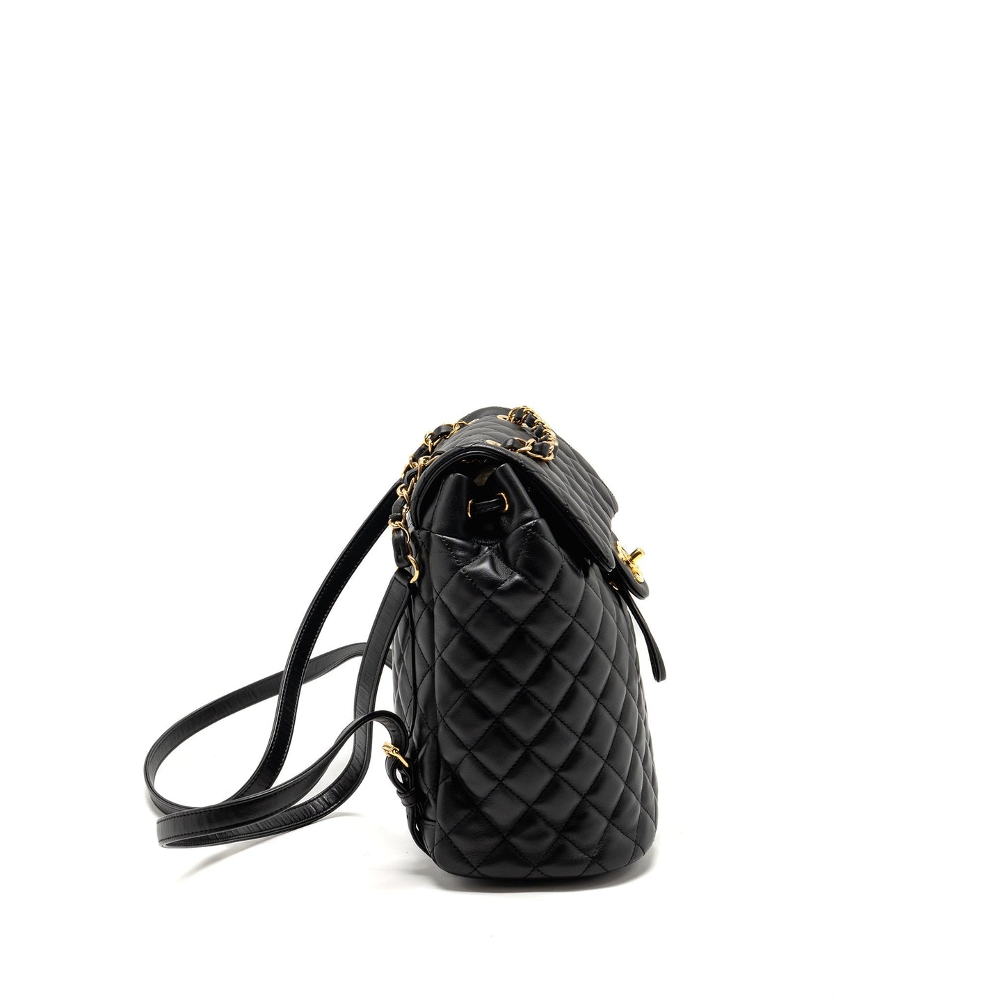 Chanel Urban Spirit Flap Backpack Lambskin GHW Black