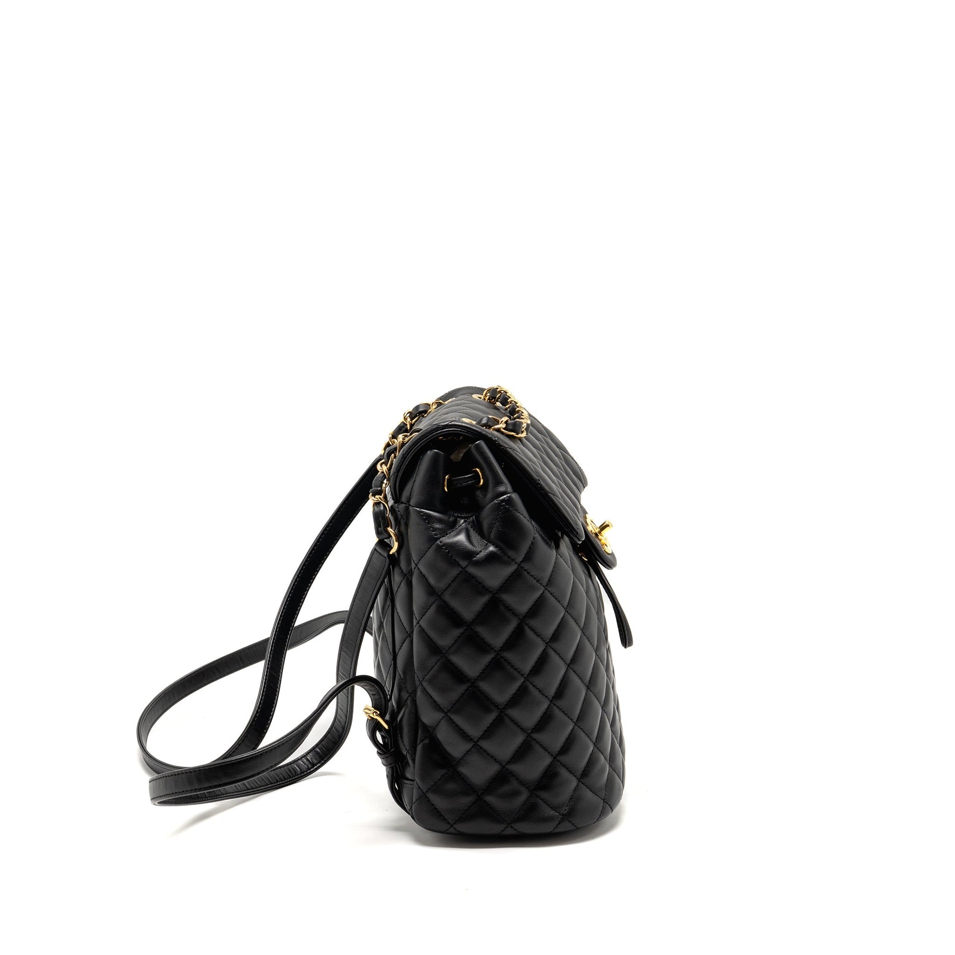 Chanel Urban Spirit Flap Backpack Lambskin GHW Black