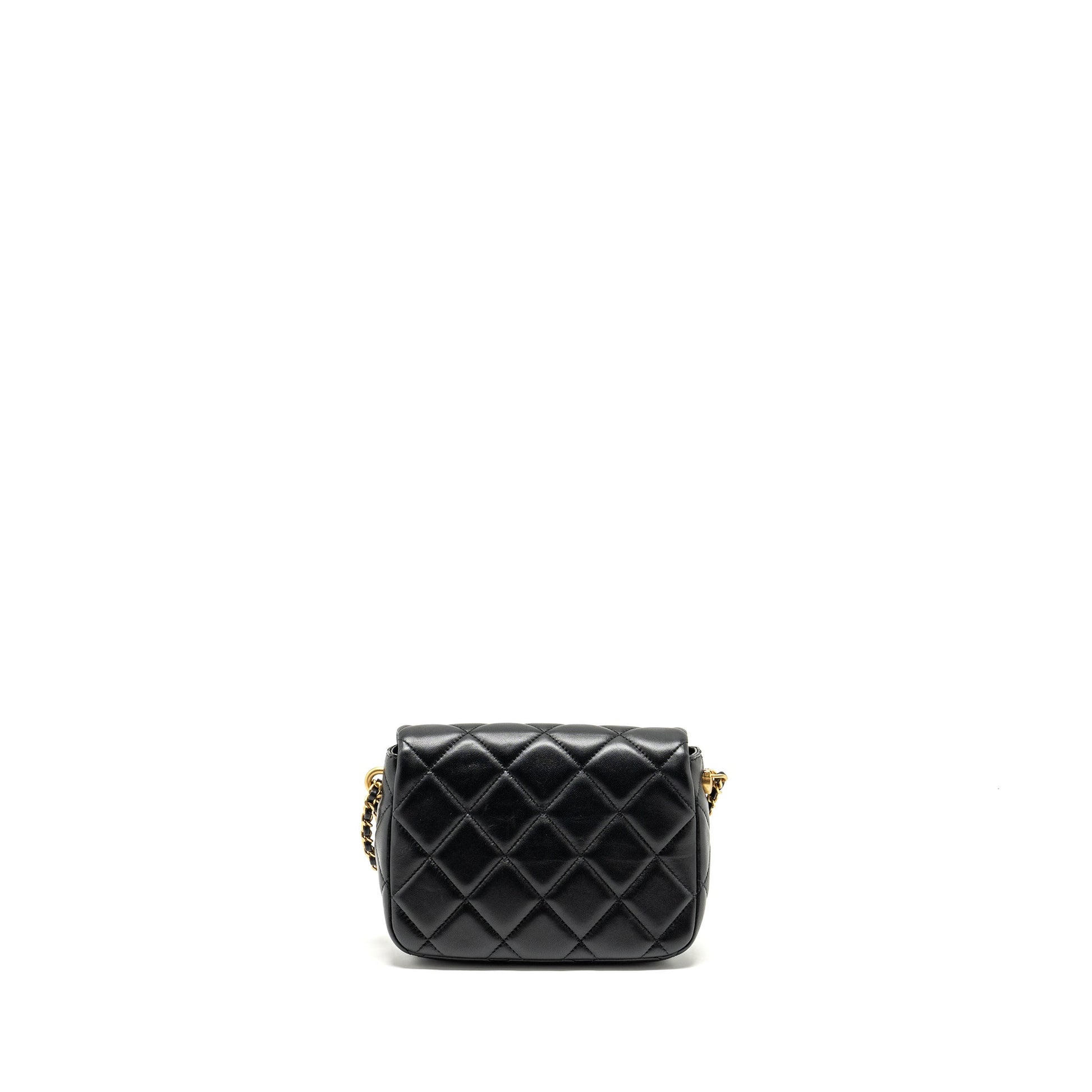 Chanel My Perfect Flap Pearl Lambskin GHW Black Shoulder Bag