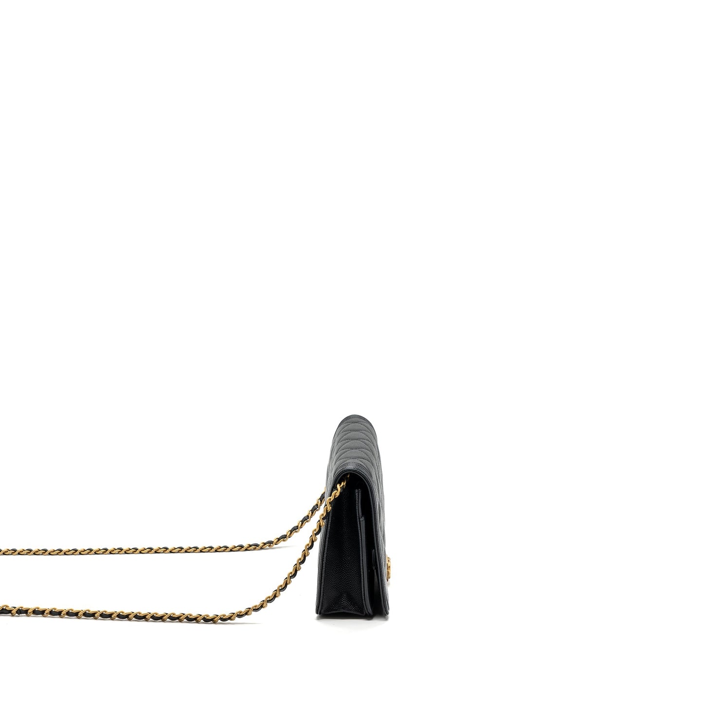 Chanel Boy On Caviar GHW Black Wallet Case Ghw 1